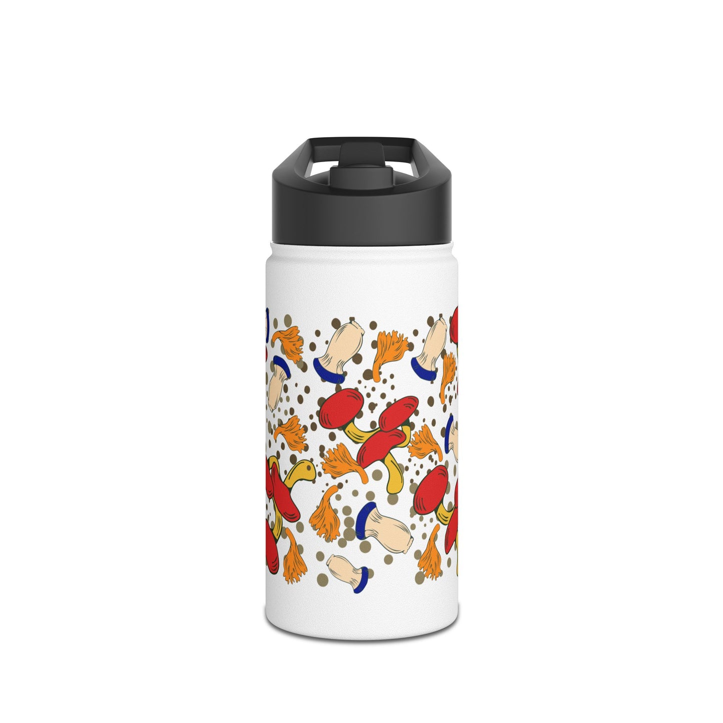 Mushrooms Stainless Steel Water Bottle, Standard Lid