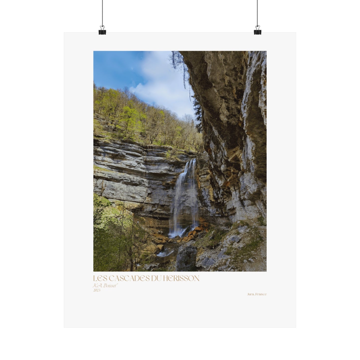 Carteles verticales Les Cascades Du Herisson