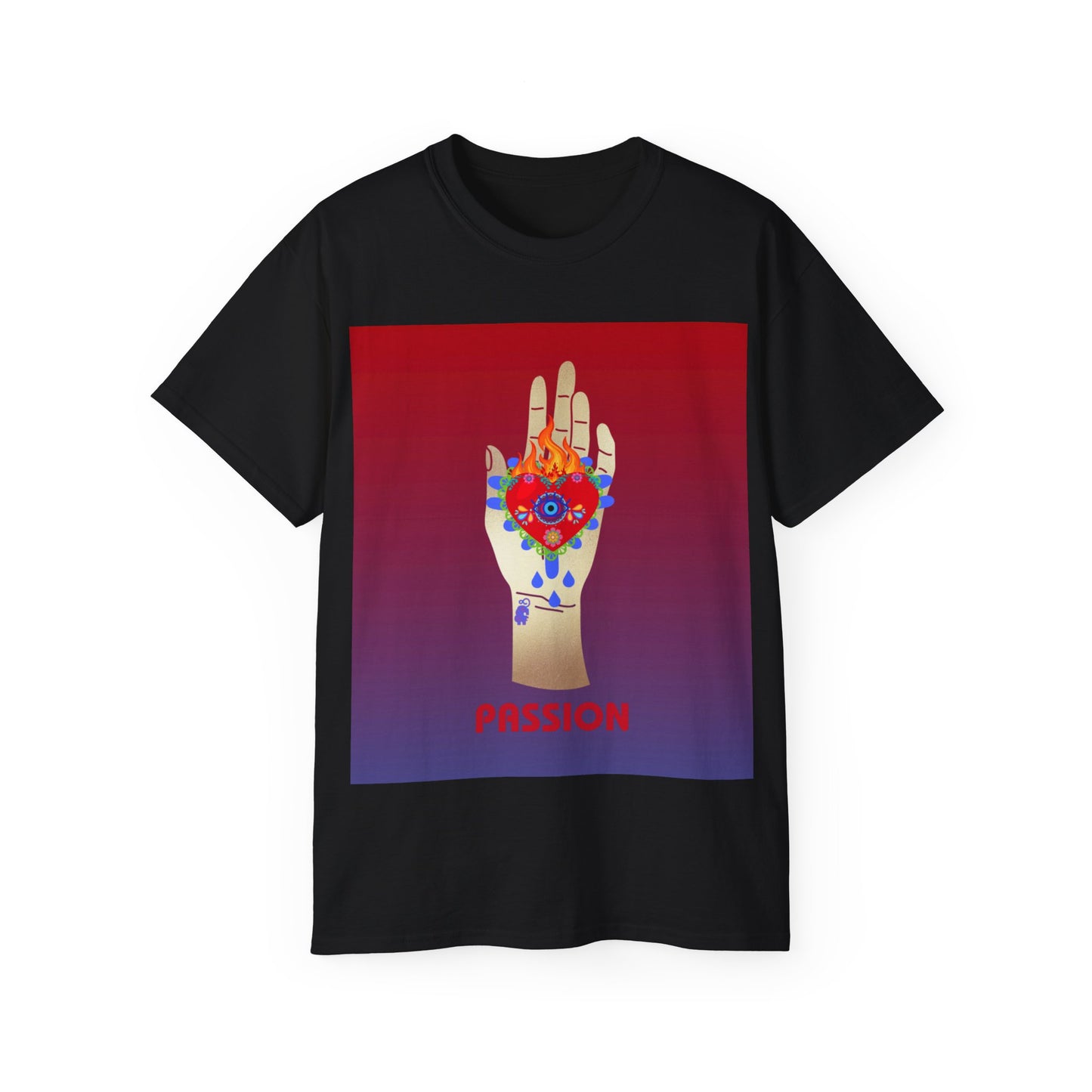 Passions Burning Heart Illustration Ultra Cotton Tee