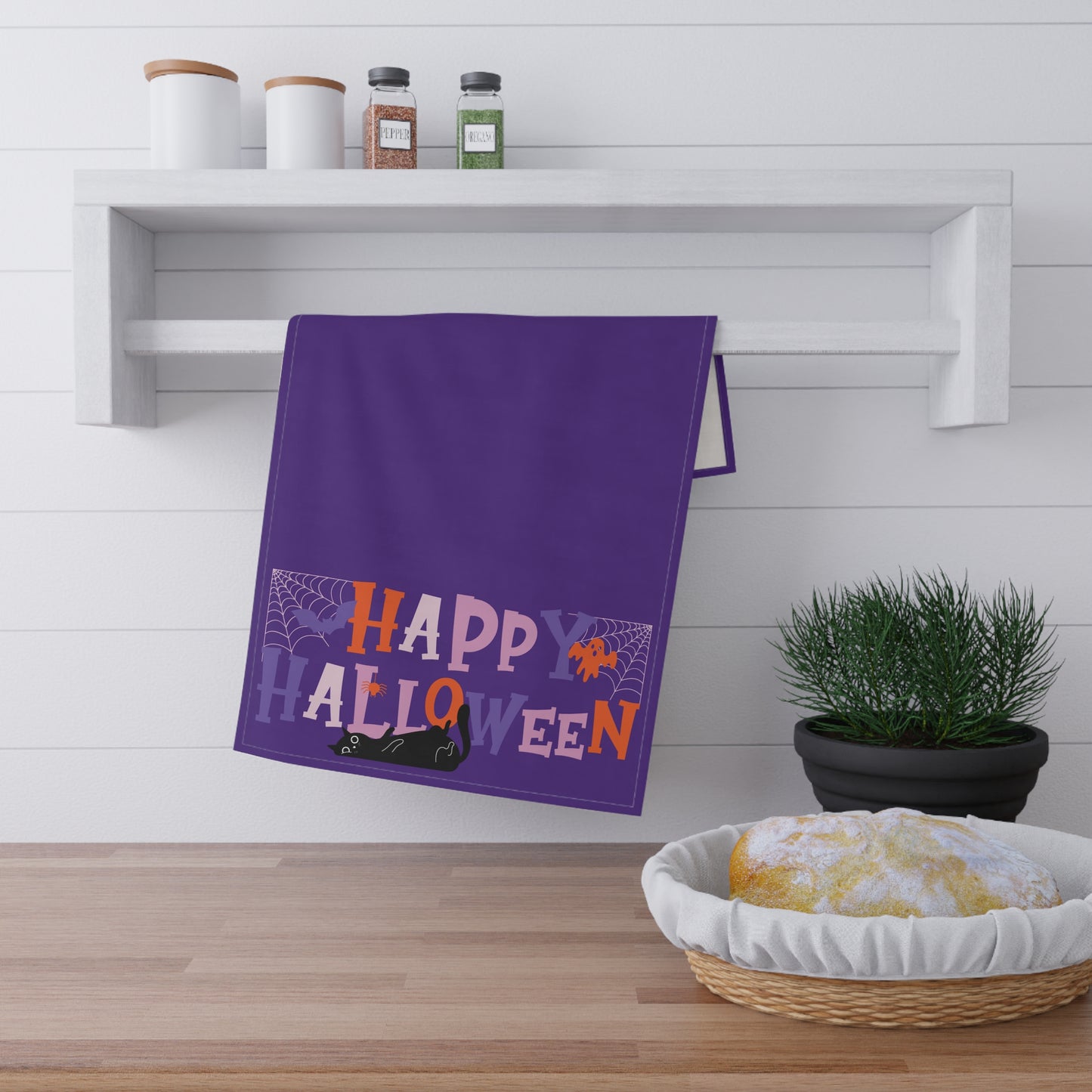 Halloween Tea Towels cotton