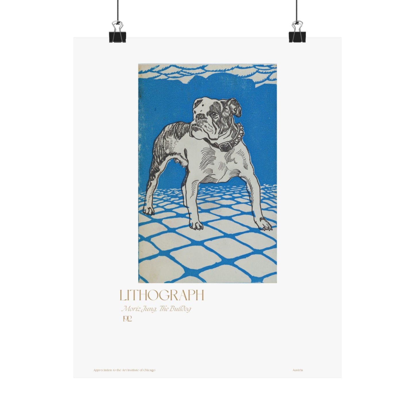 Moriz Jung, The Bulldog 1912 Vertical Poster