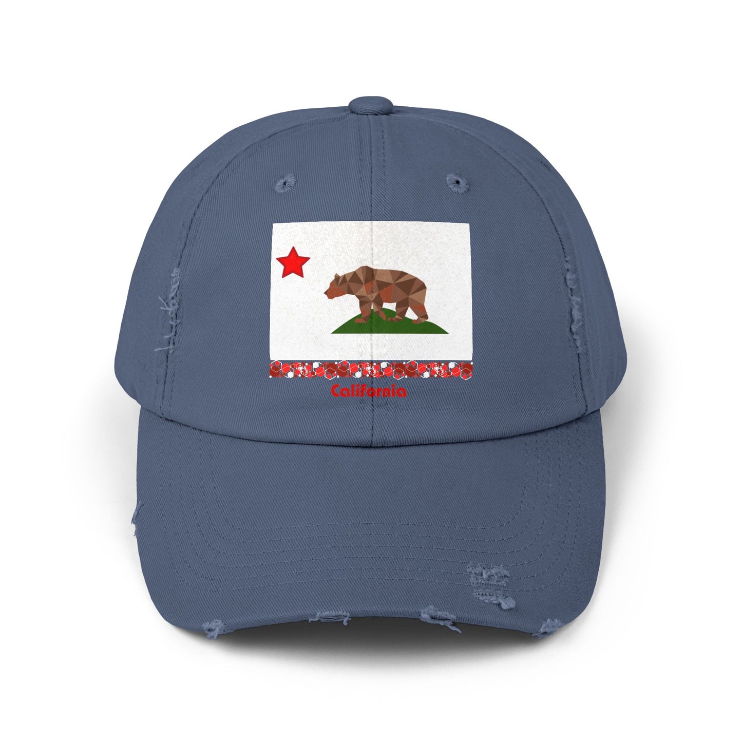 Modern California Unisex Distressed Cap