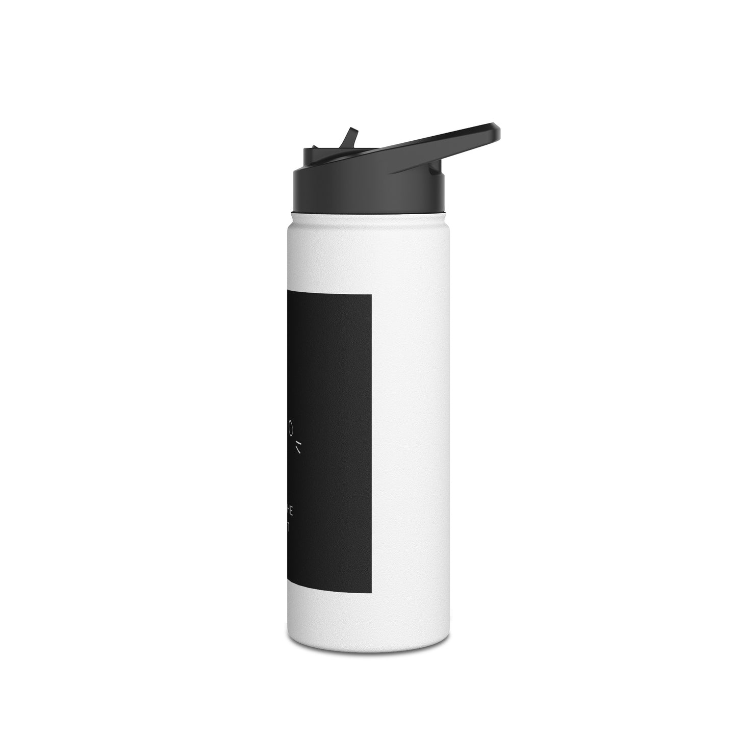 Black Cat Stainless Steel Water Bottle, Standard Lid