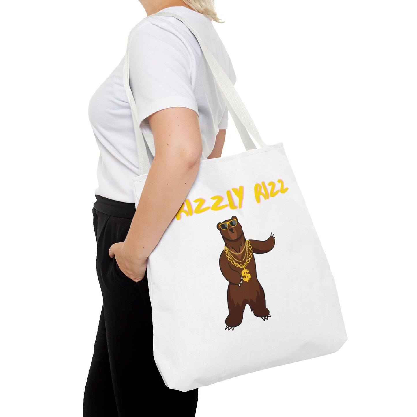 Grizzly Rizz Bear Tote Bag