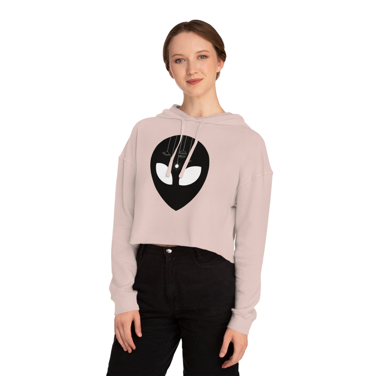 Alien Universe Crop Hoodie