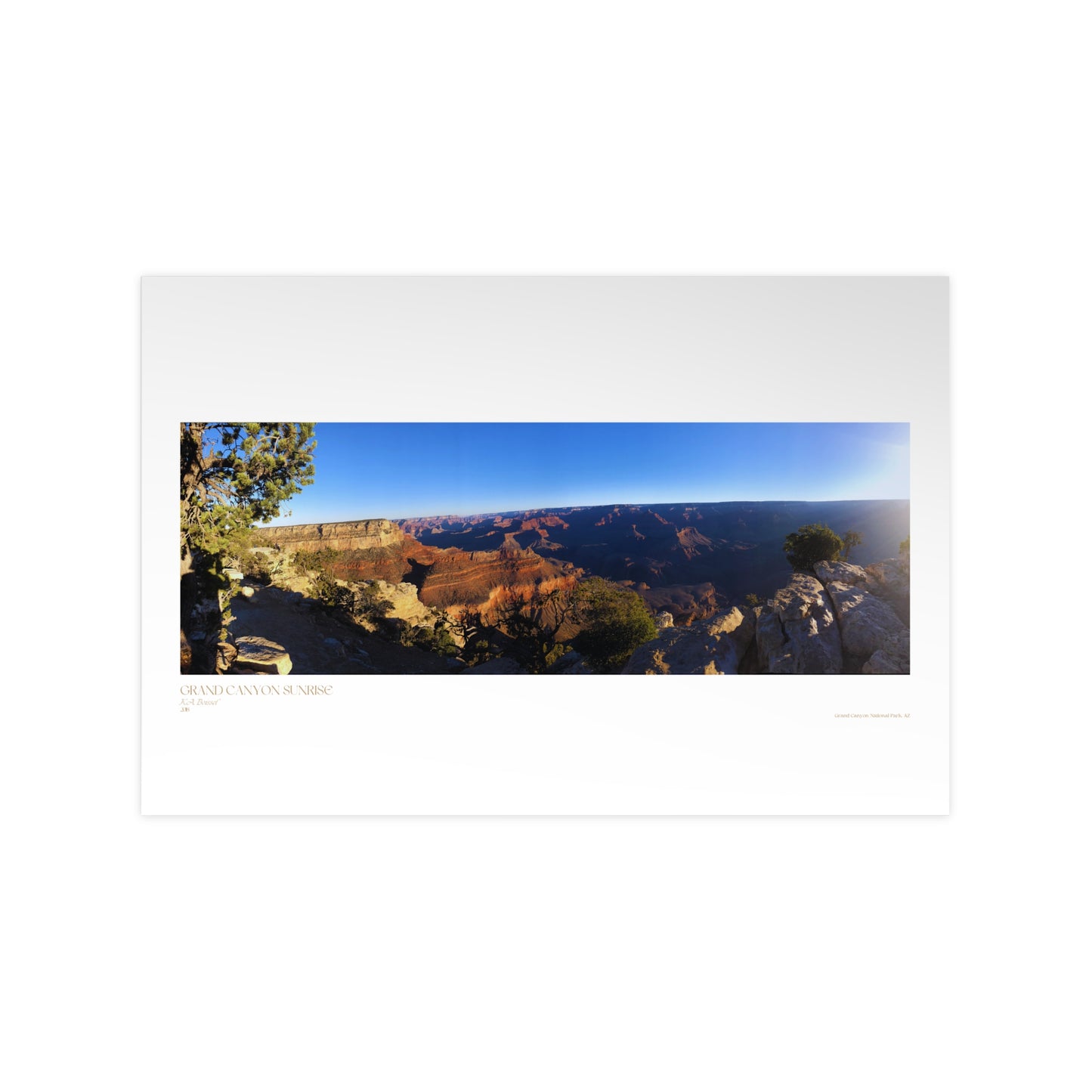 Grand Canyon Sunrise Matte Photograph Horizontal Posters EU