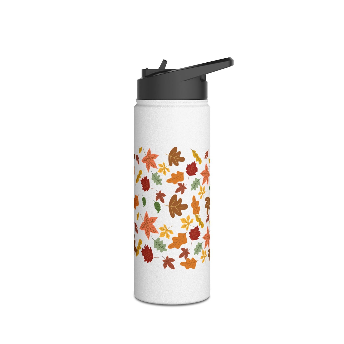 Autumn Leaves Stainless Steel Water Bottle, Standard Lid