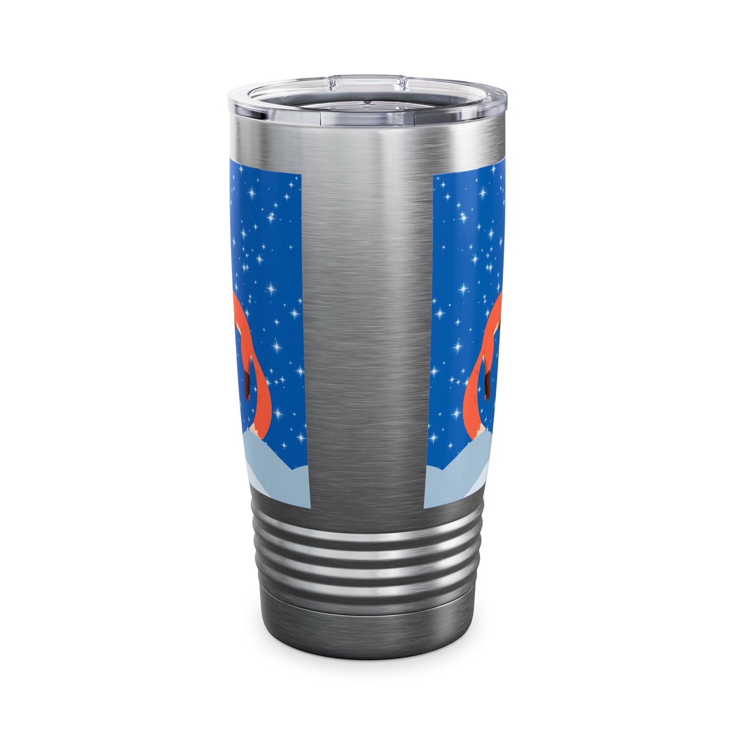 Snow Jumping Fox Ringneck Tumbler, 20oz