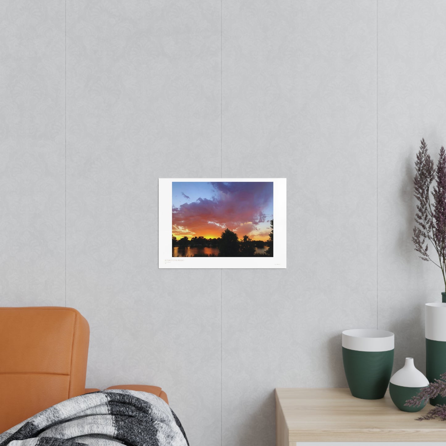 Sunset Colorado Matte Photograph Horizontal Posters EU