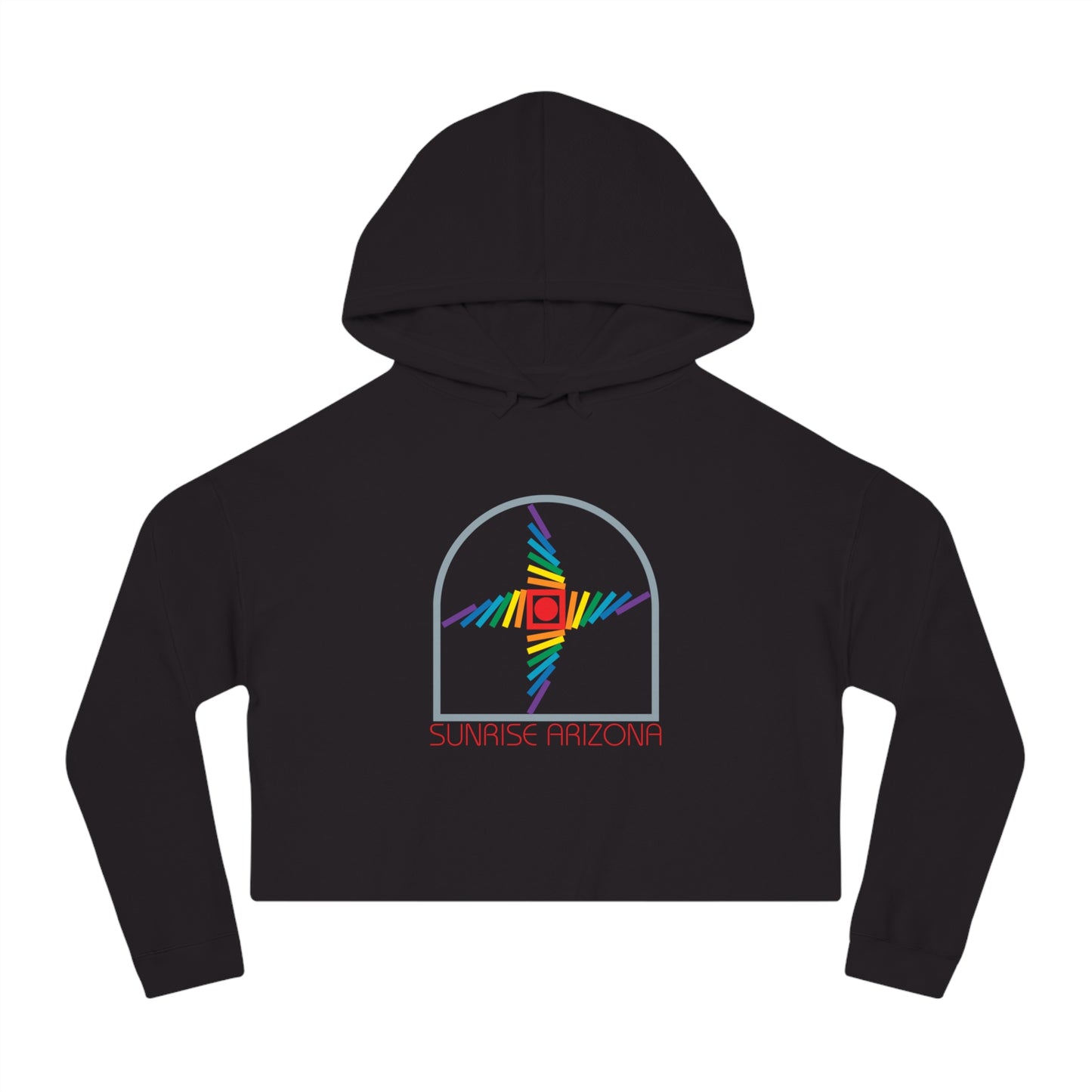 Arizona Sunrise  Women’s Cropped Hooded Sweatshirt