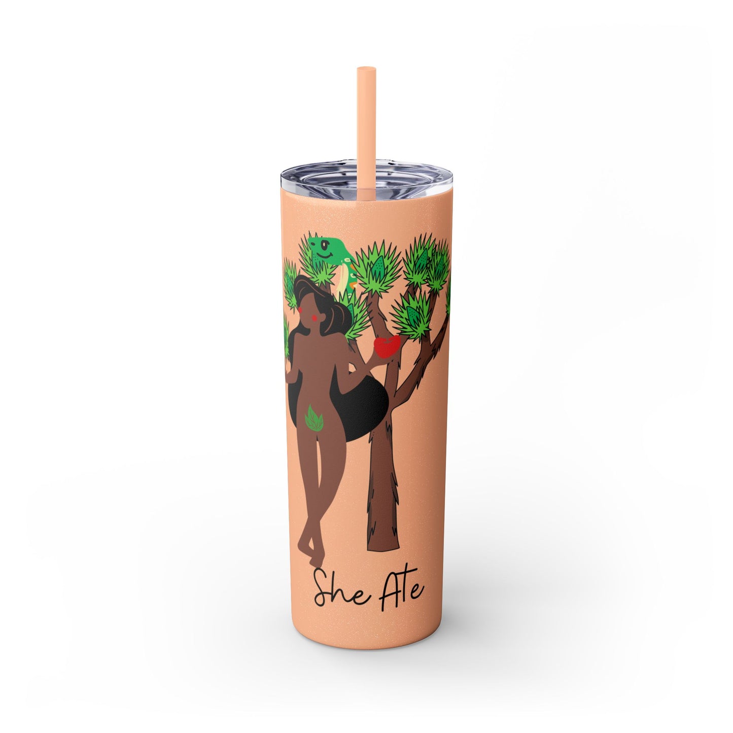 Eve She Ate Tumbler with Straw, 20oz