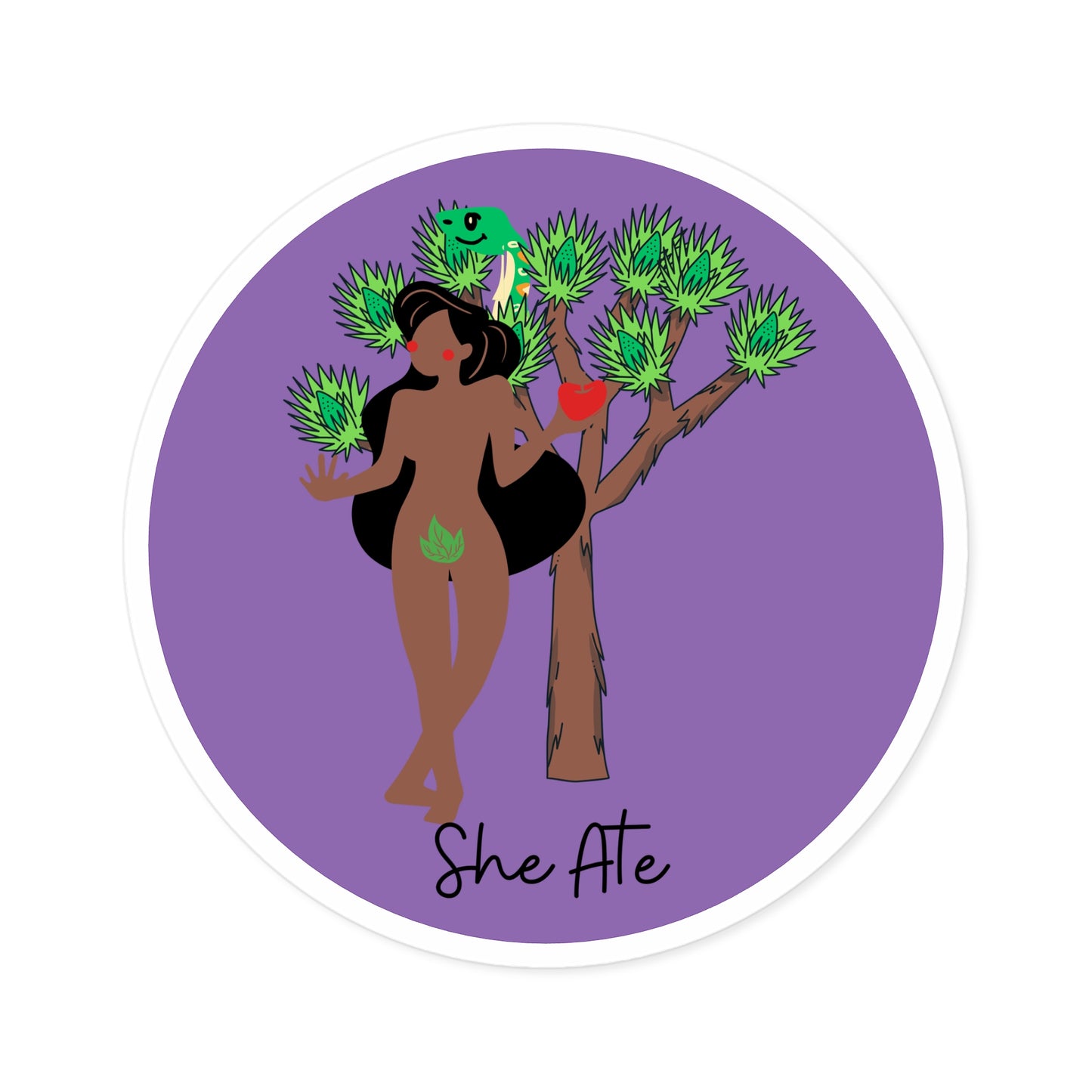 Eve She Ate Indoor/Outdoor Stickers