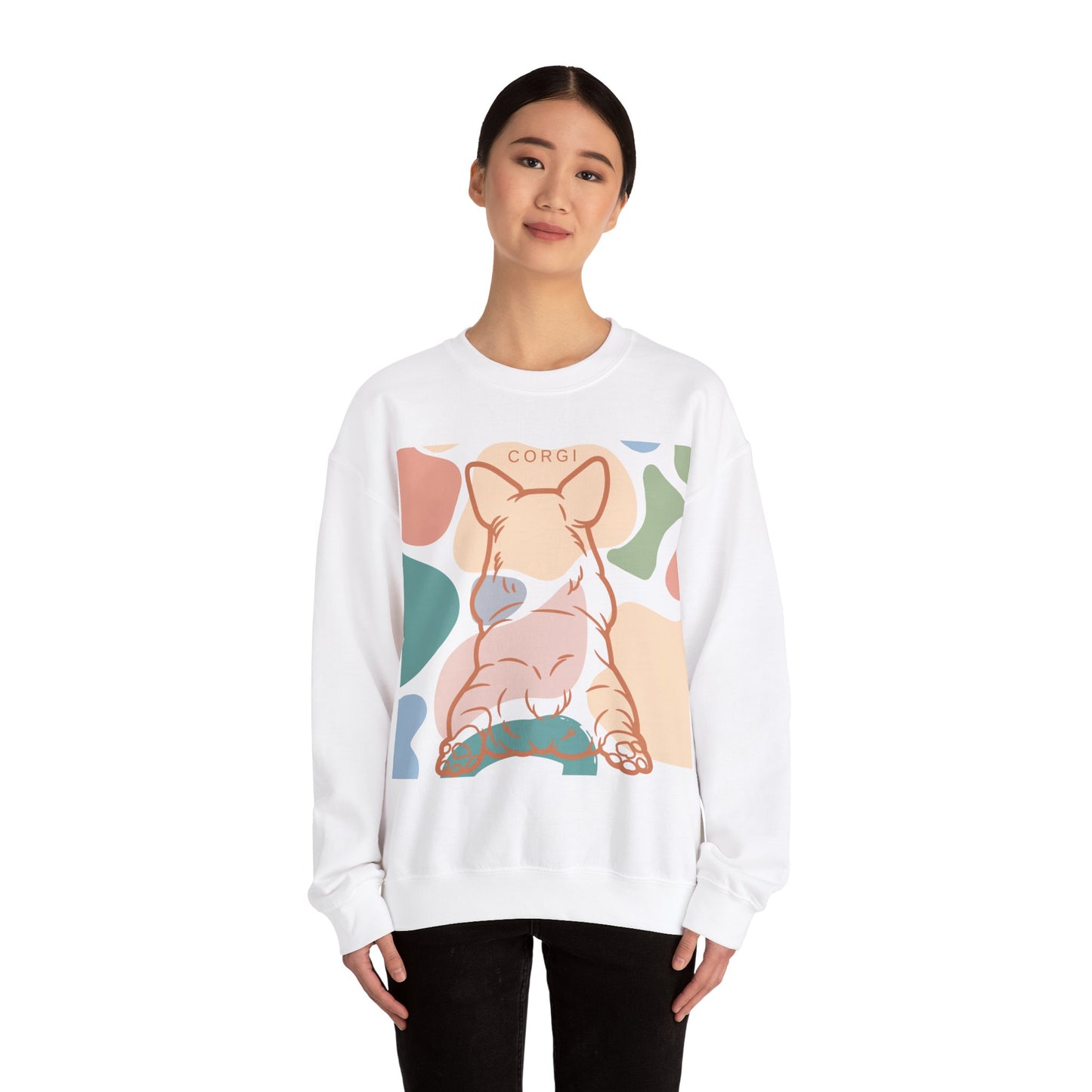 Cute Corgi Rump Unisex Heavy Blend™ Crewneck Sweatshirt EU