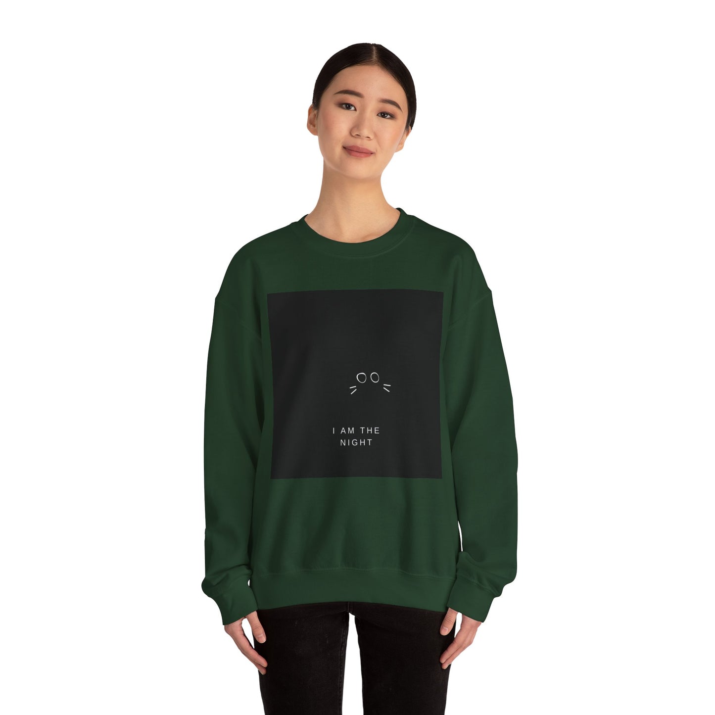 Black Cat Unisex Heavy Blend™ Crewneck Sweatshirt