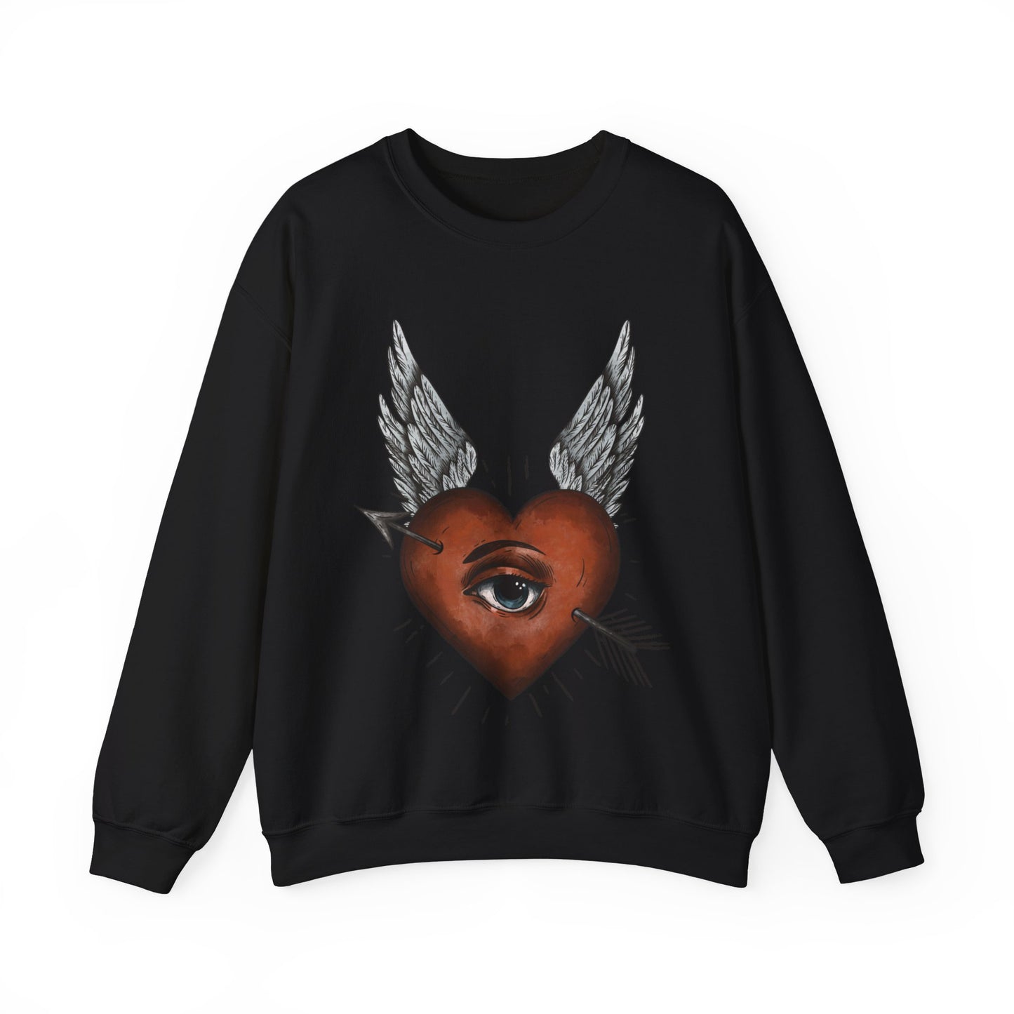 Sudadera unisex de cuello redondo de mezcla pesada Eye of the Beholder™ UE