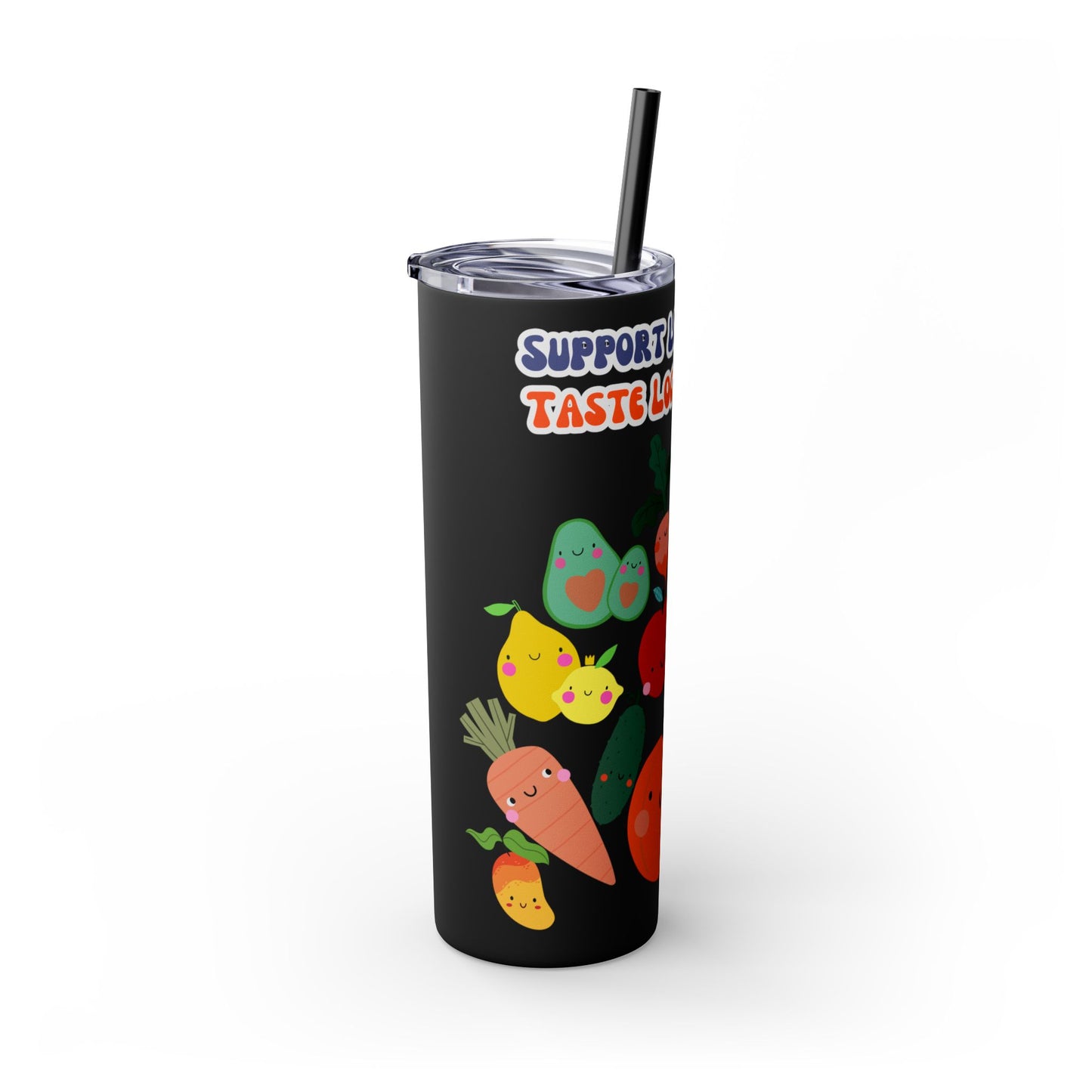 Vaso con pajita, 20 oz, raíces locales y sabores locales 