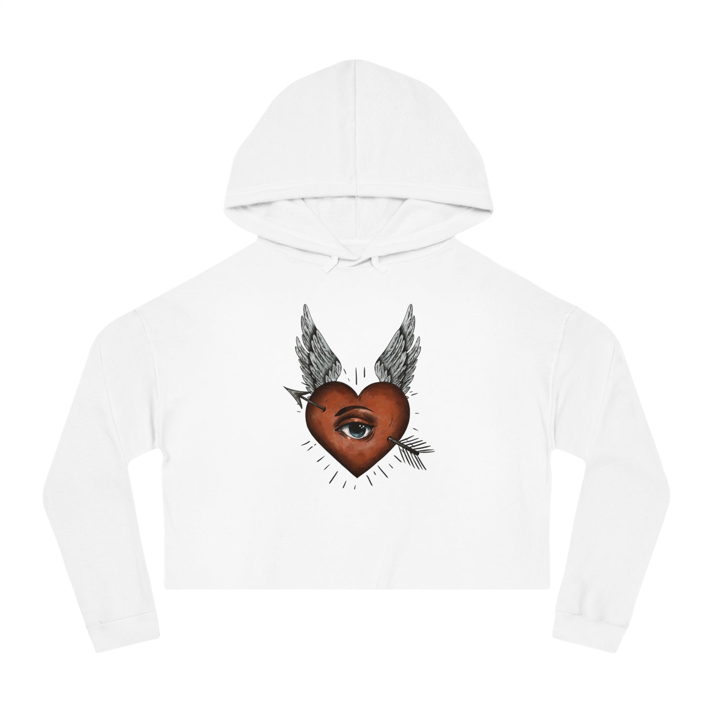 Eye of the Beholder Women’s Cropped Hooded Sweatshirt