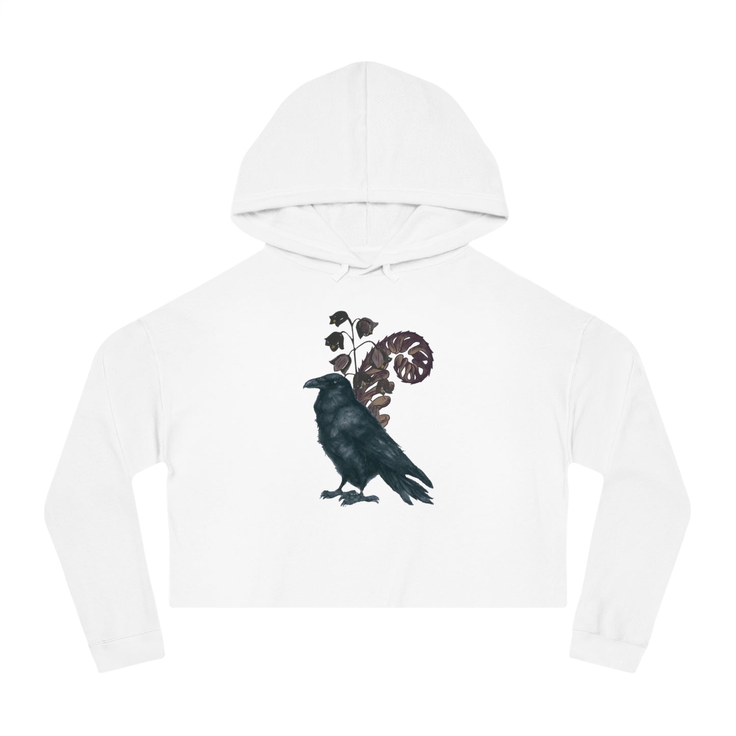 Sudadera corta con capucha para mujer Nevermore