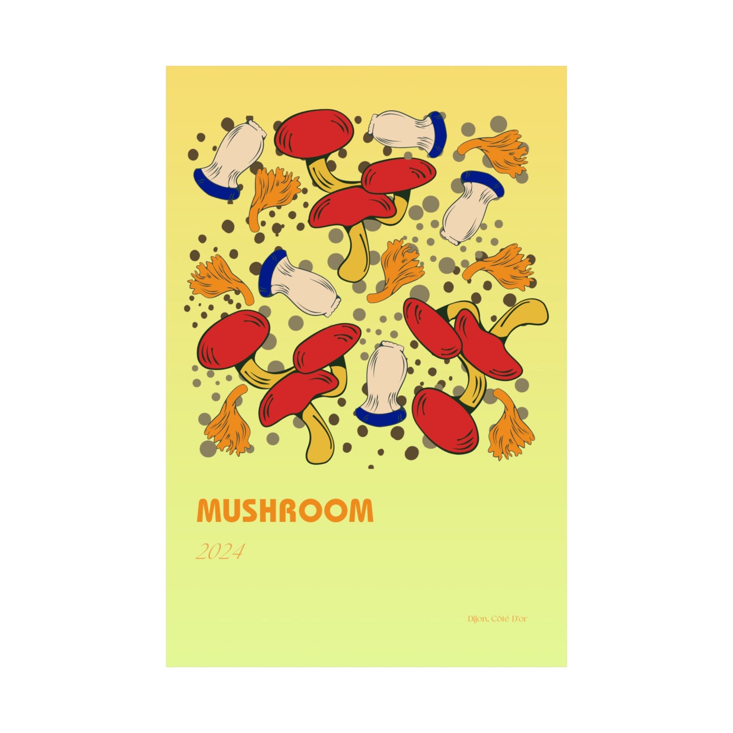 Mushrooms Vertical Posters