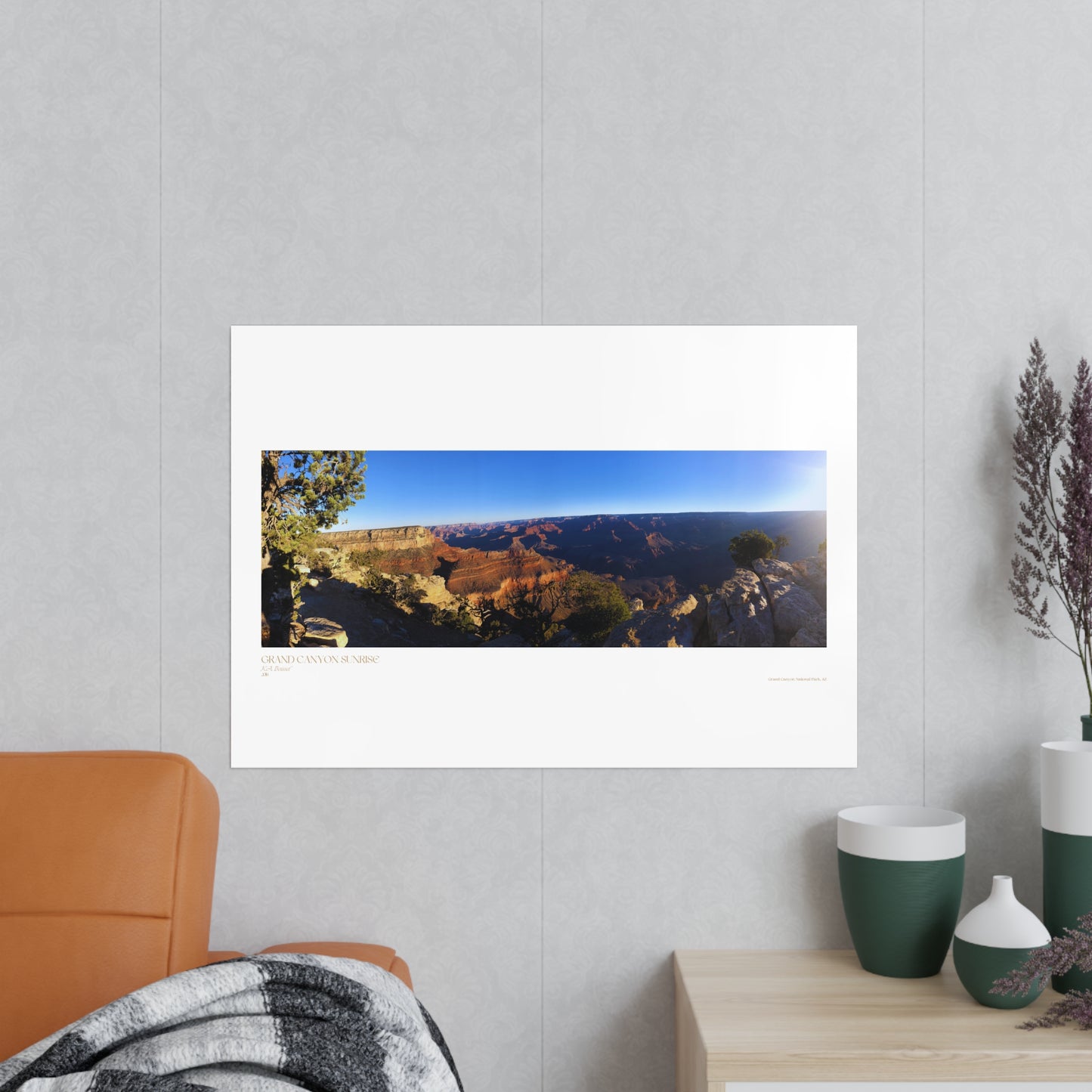 Grand Canyon Sunrise Matte Photograph Horizontal Posters EU