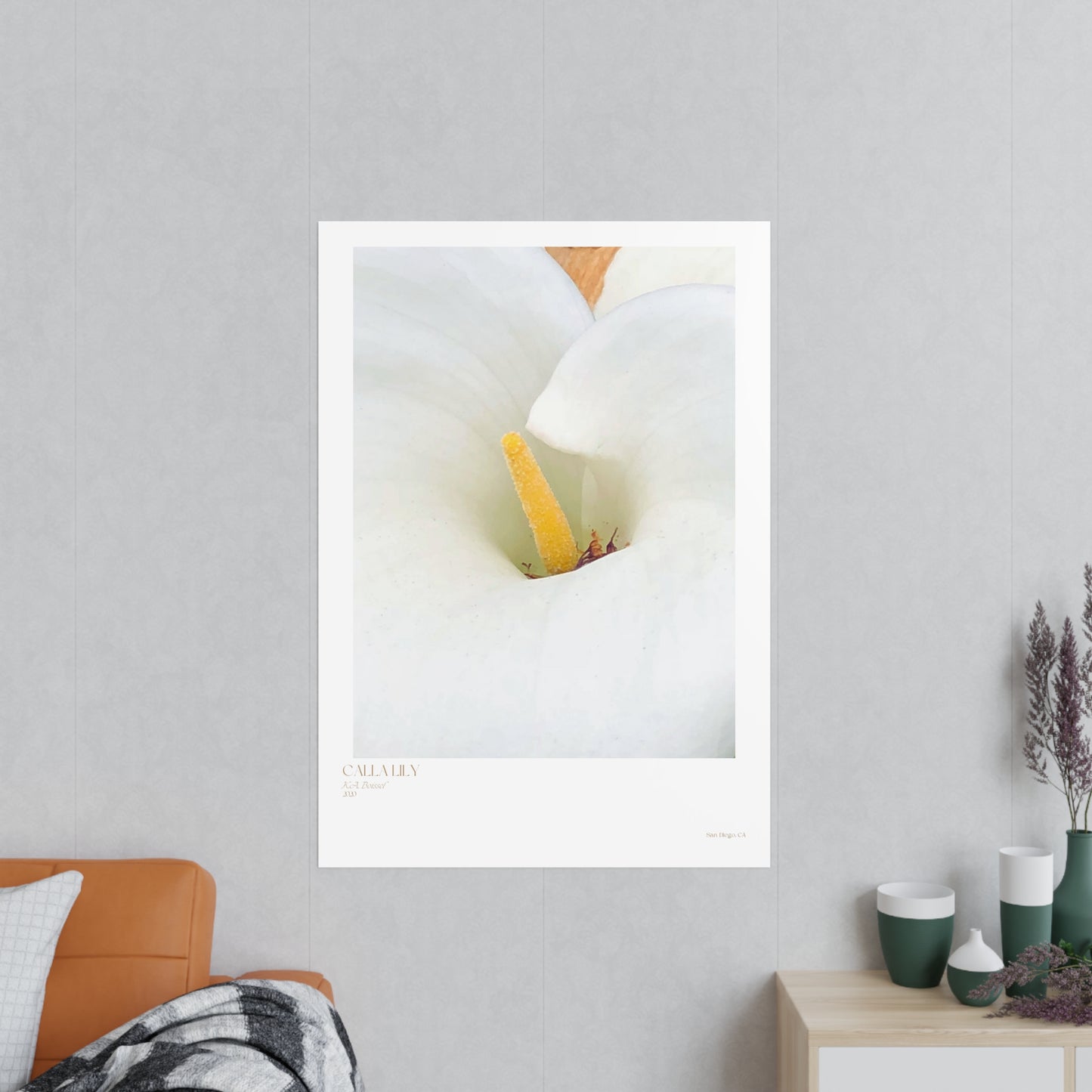 Calla Lily Photograph Vertical Posters EU