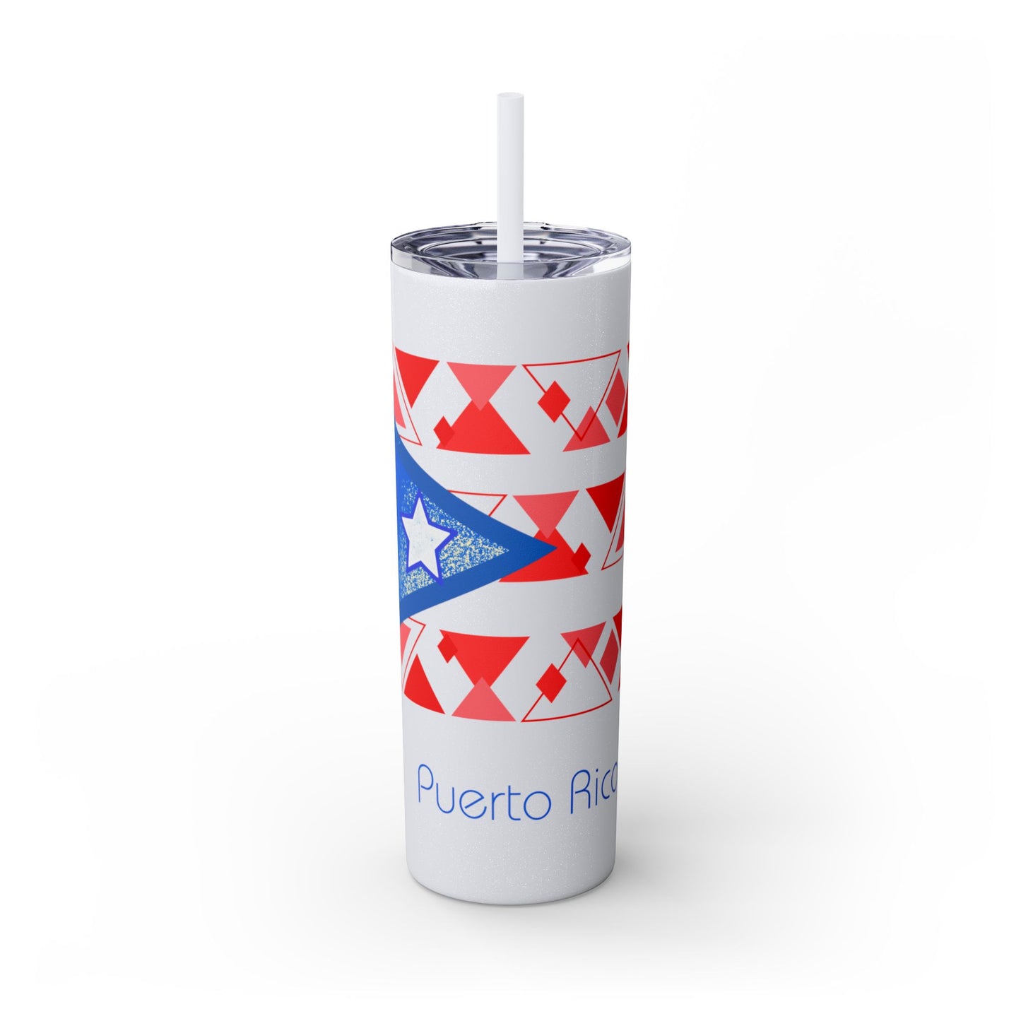 Modern Puerto Rico Tumbler with Straw, 20oz