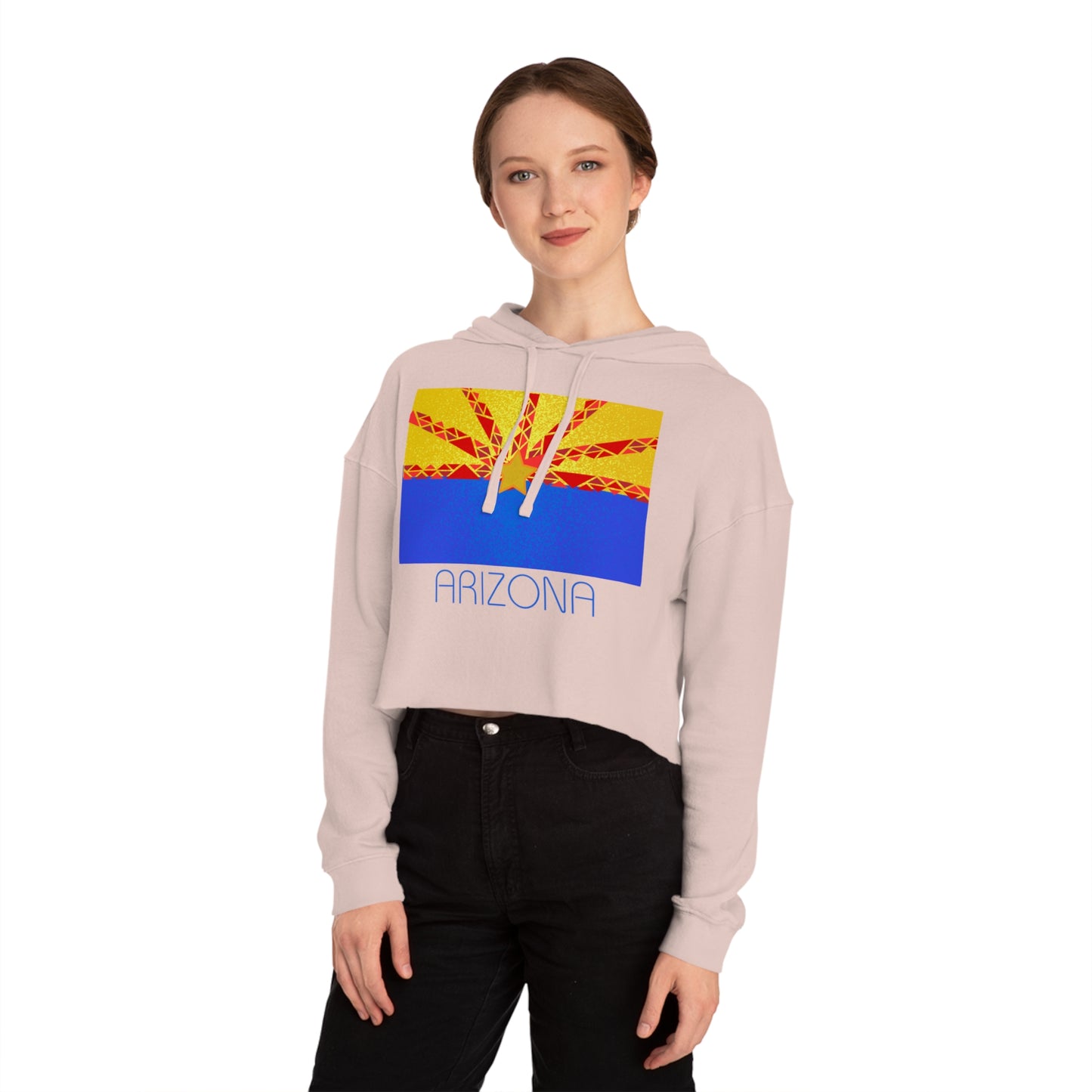 Modern Arizona Women’s Cropped Hooded Sweatshirt