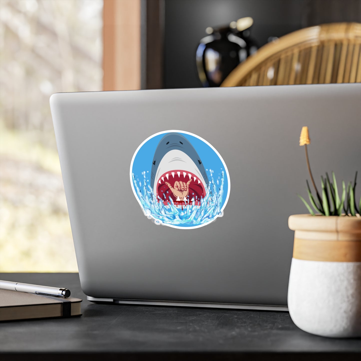 Surfin' Shark Kiss-Cut Stickers EU