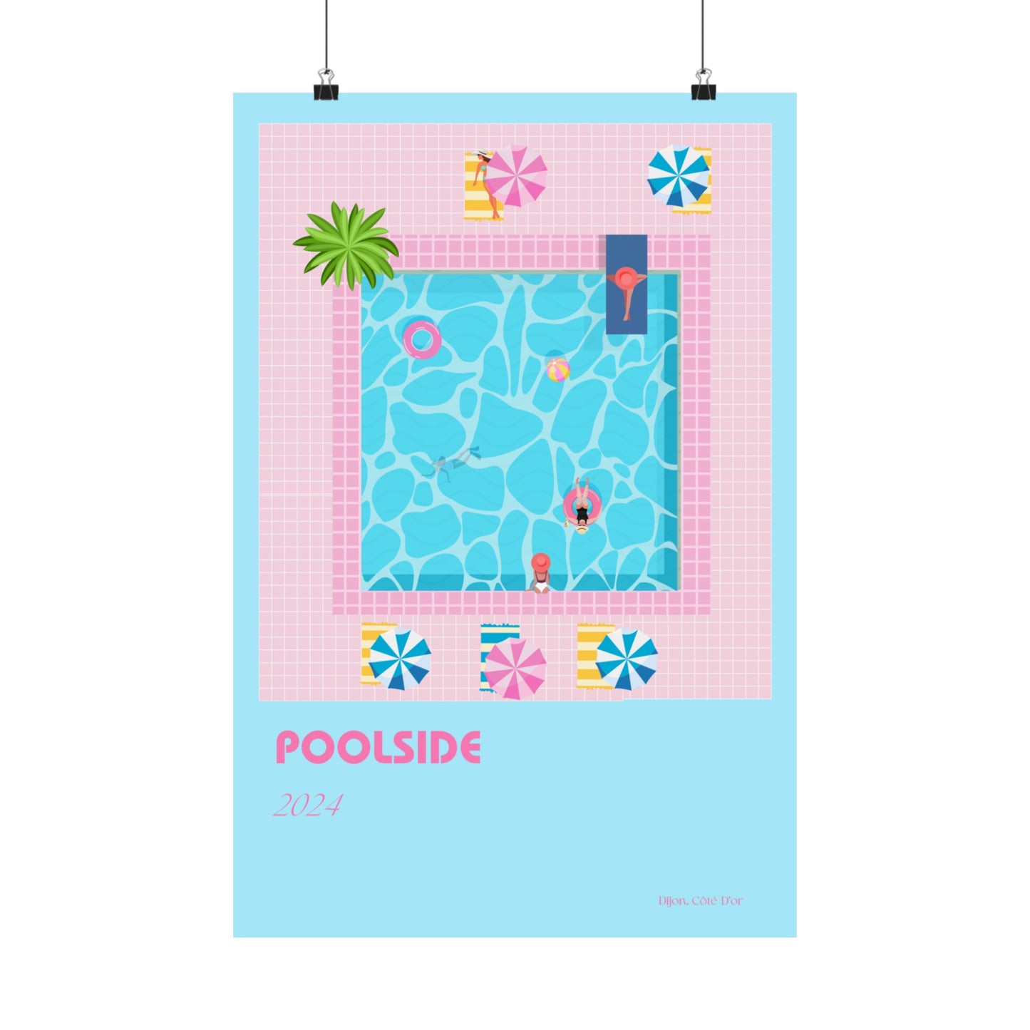 Poolside Vertical Posters