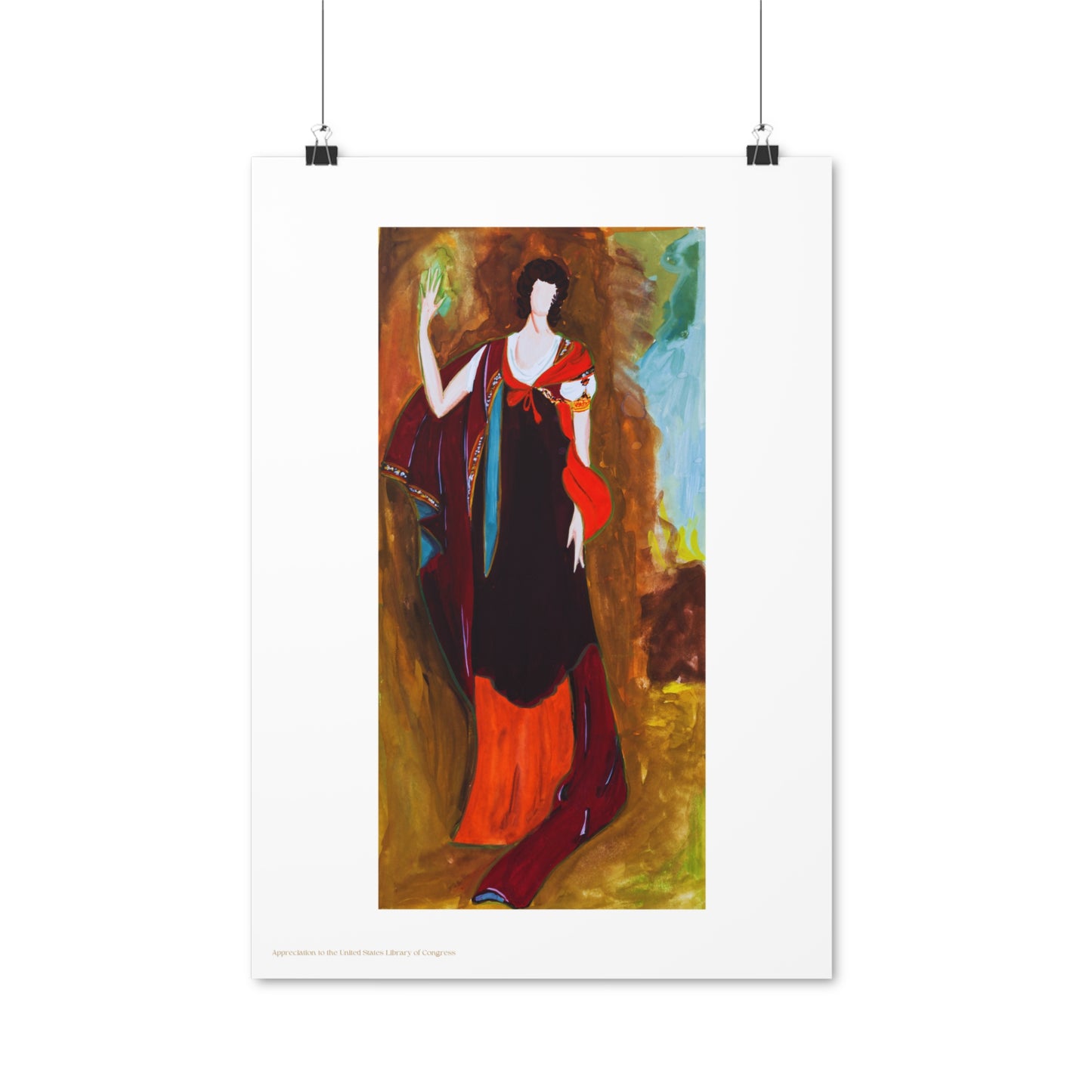 Unknown Lady Painting Vertical Poster EU