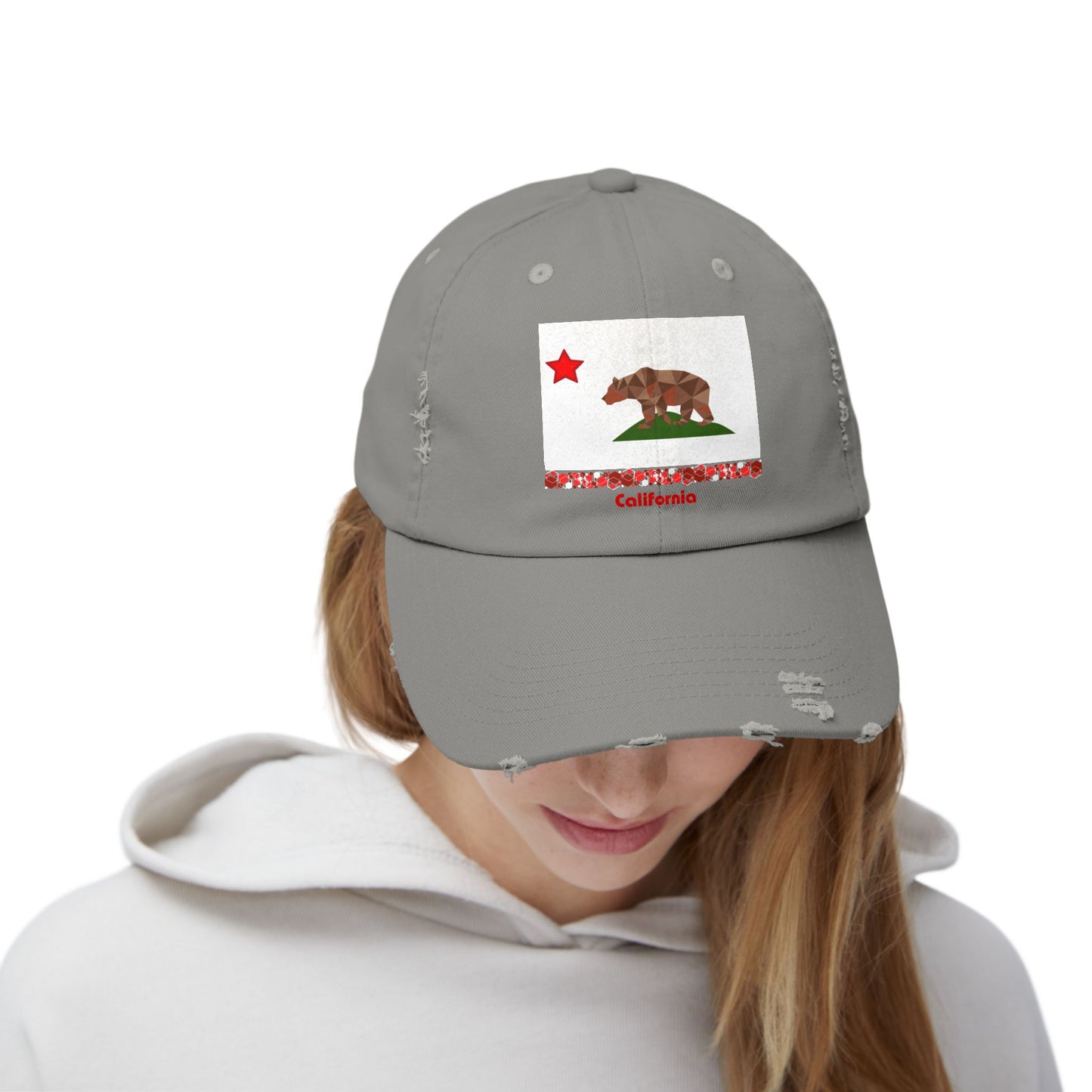 Modern California Unisex Distressed Cap