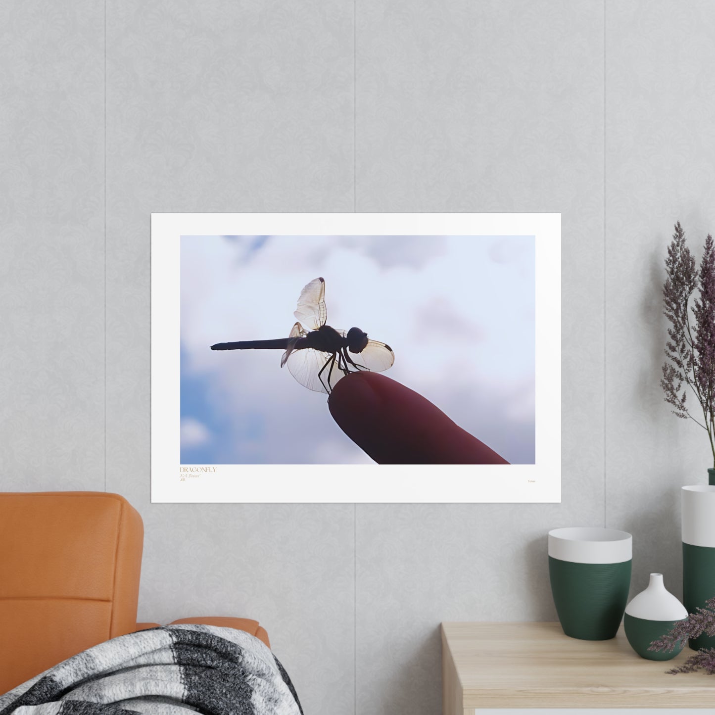 Dragonfly Matte Photograph Horizontal Posters EU