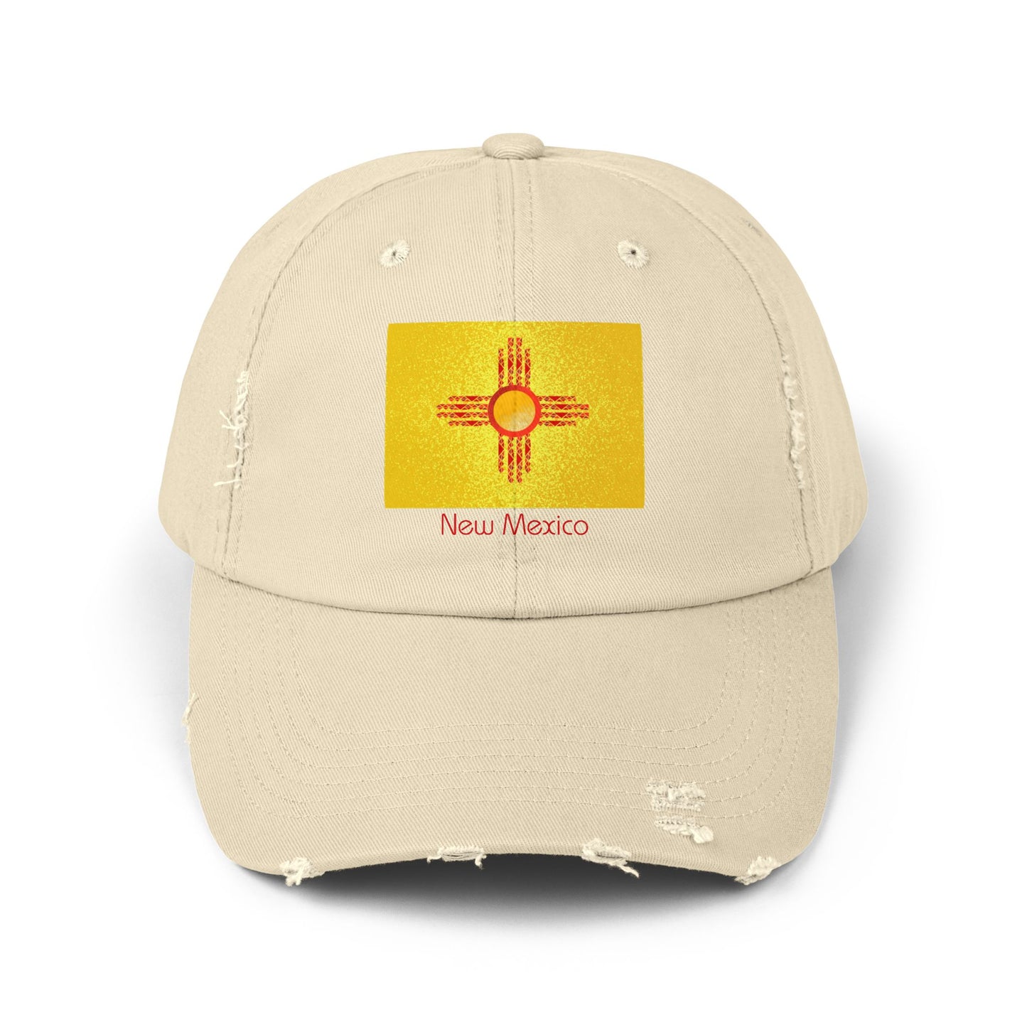 Modern New Mexico Unisex Distressed Cap