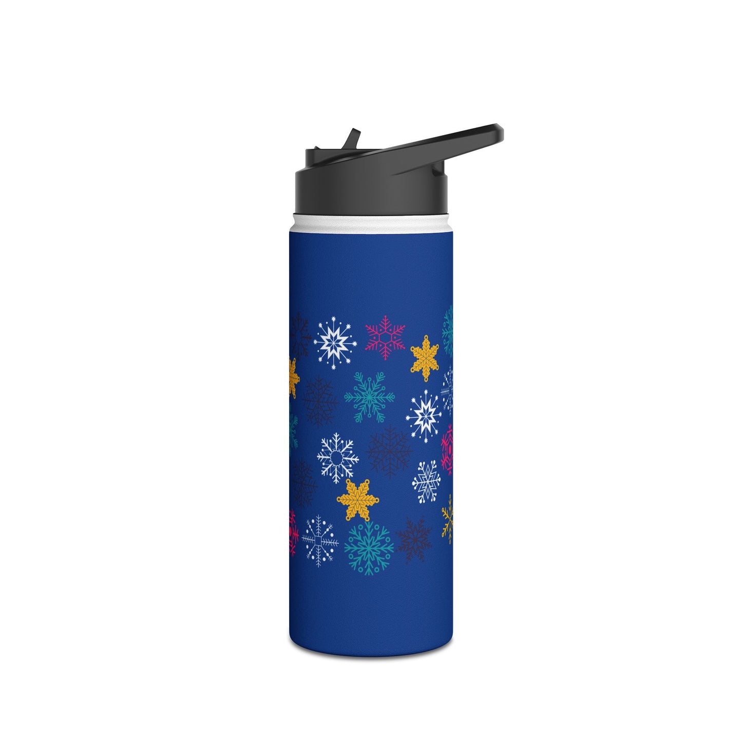 Let it Snow Stainless Steel Water Bottle, Standard Lid