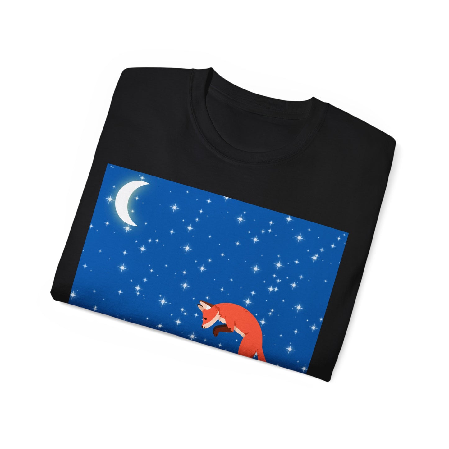 Snow Jumping Fox Unisex Ultra Cotton Tee