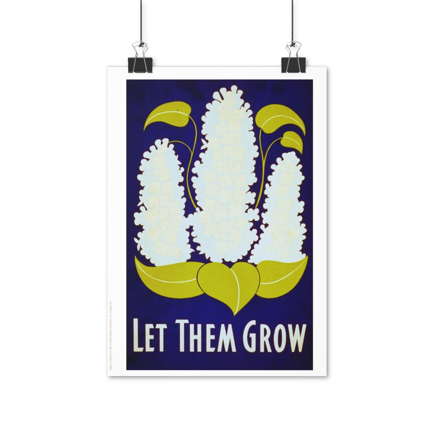 Let Them Grow Garden Illustration Vertical Poster EU