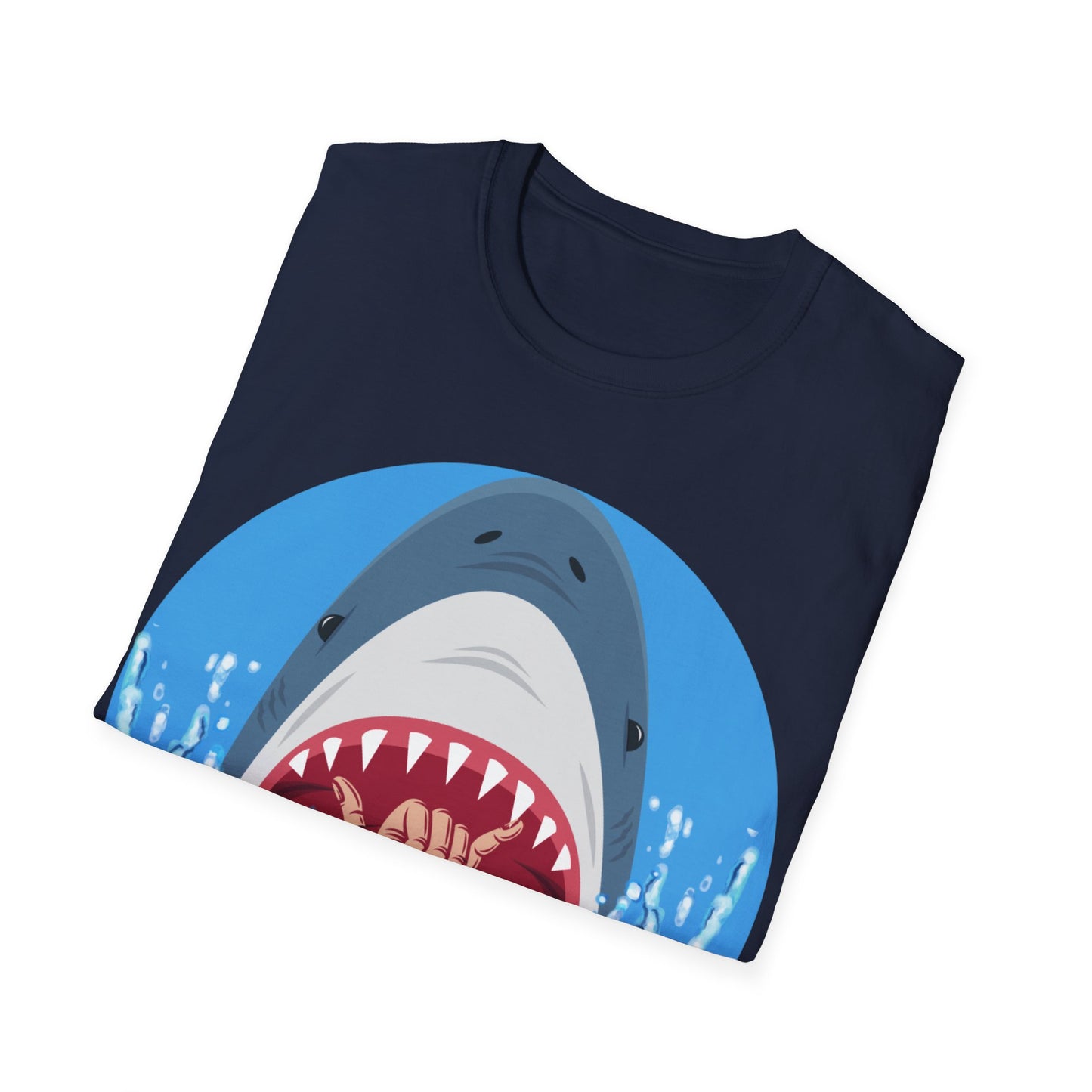 Camiseta unisex de estilo suave Surfin' Shark de la UE 