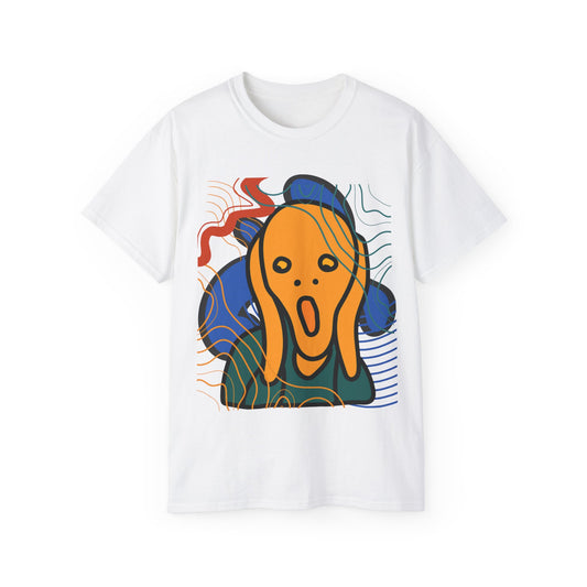 Camiseta unisex de algodón ultrafino Scream and Squiggles de la UE