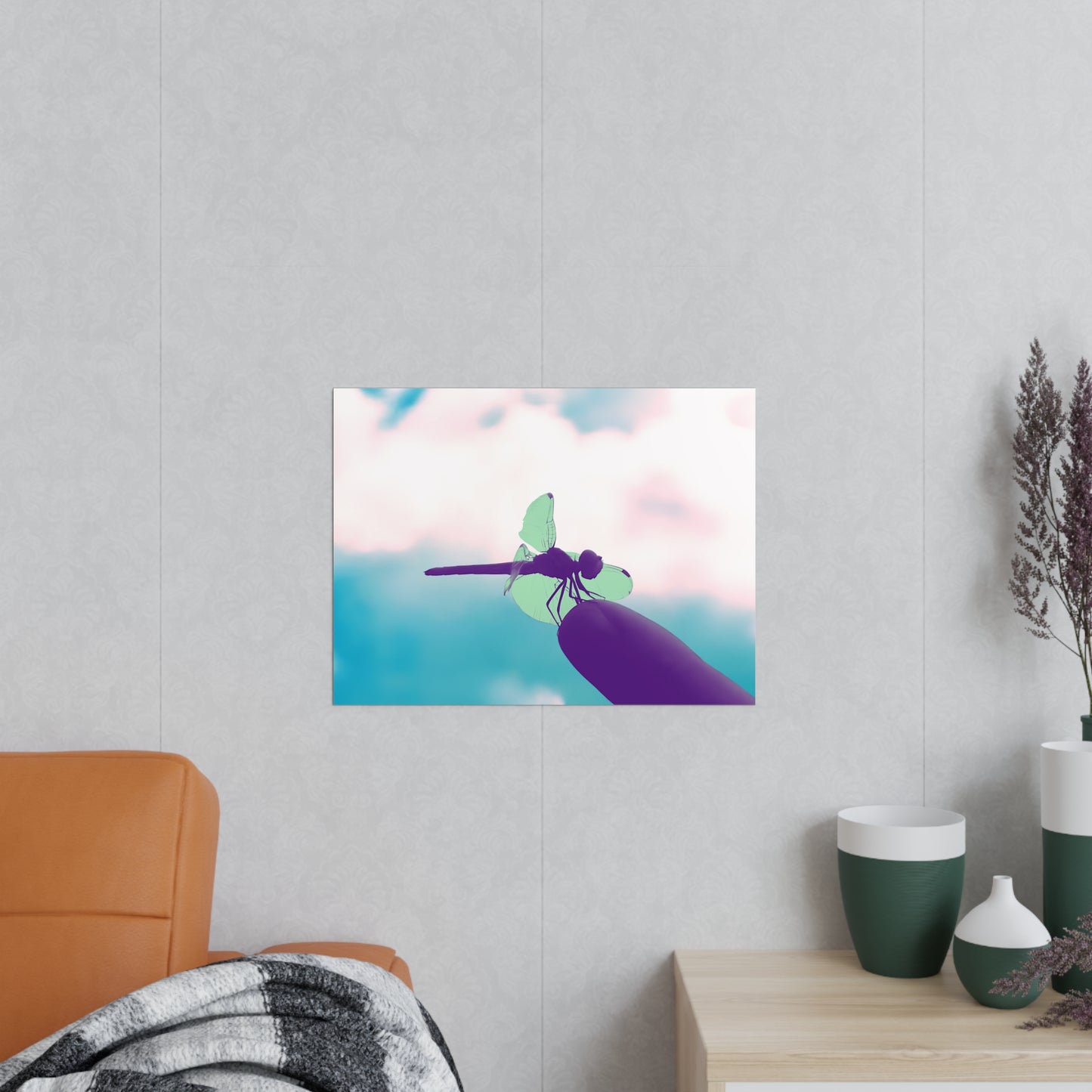 Dragonfly Dreamy Matte Photograph Horizontal Posters EU