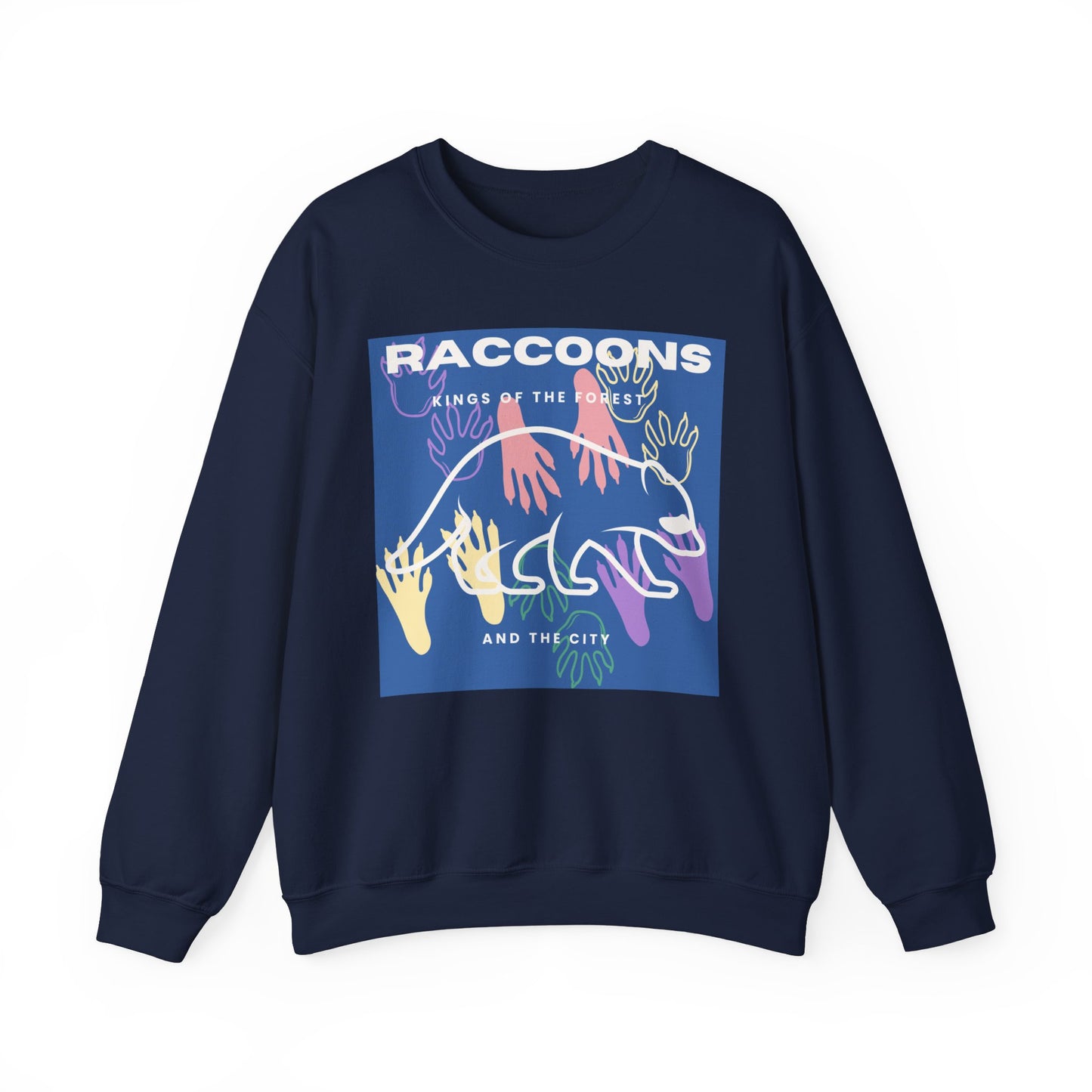 Kings of City Forest Raccoons Unisex Heavy Blend™ Crewneck Sweatshirt