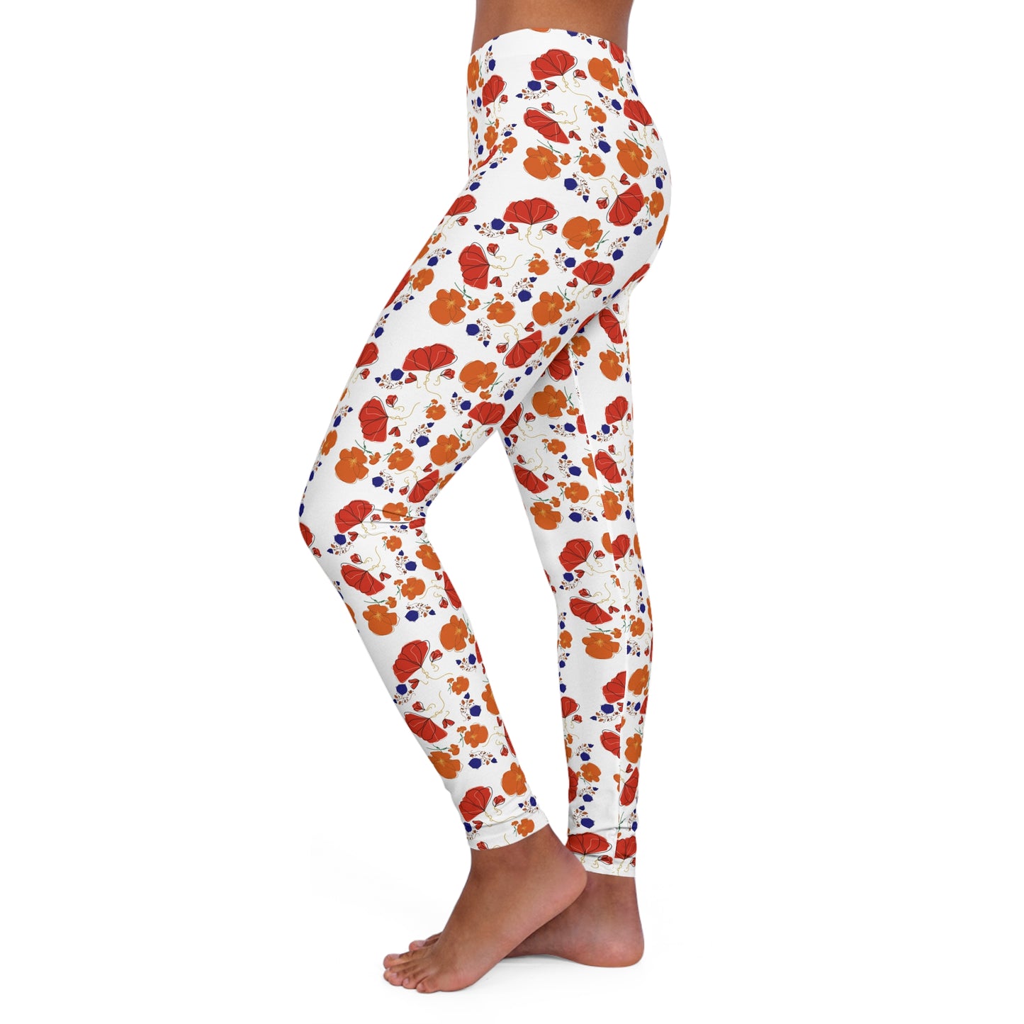 Retro Poppies Leggings