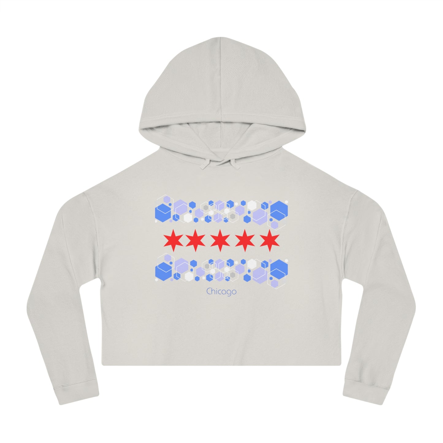 Modern Chicago Women’s Cropped Hooded Sweatshirt