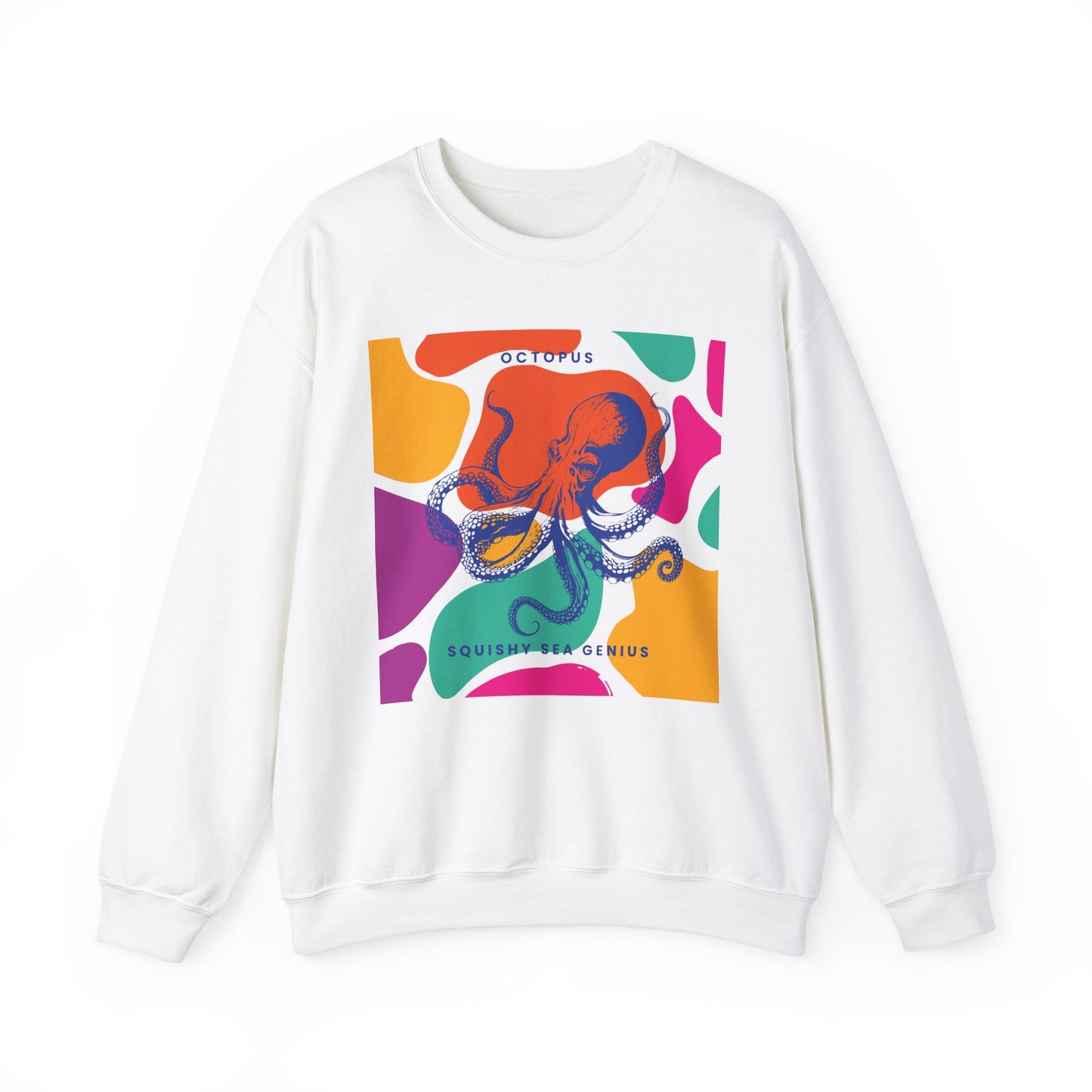 Squishy Sea Genius Octopus Unisex Heavy Blend™ Crewneck Sweatshirt