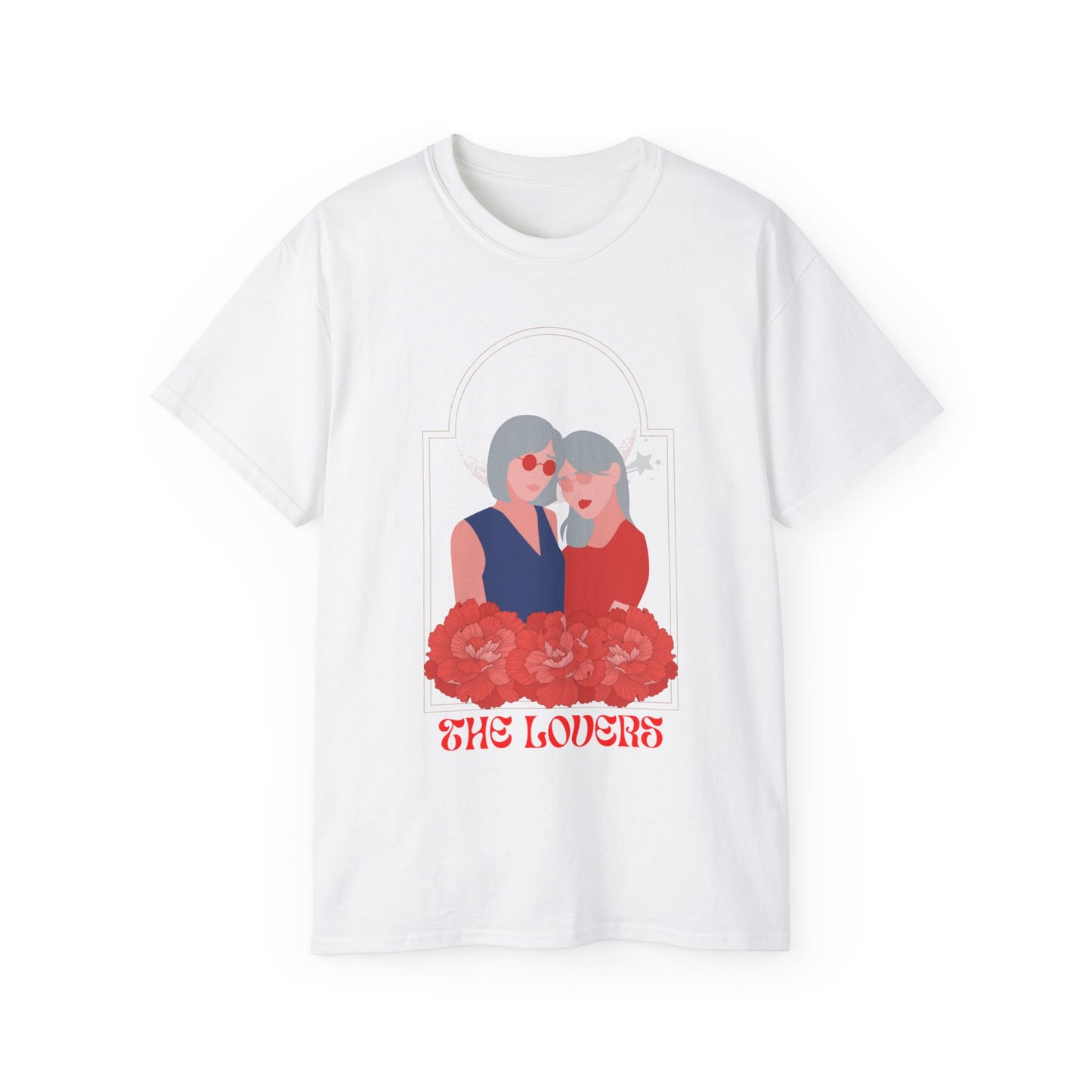 Camiseta unisex de algodón ultra fino The Lovers