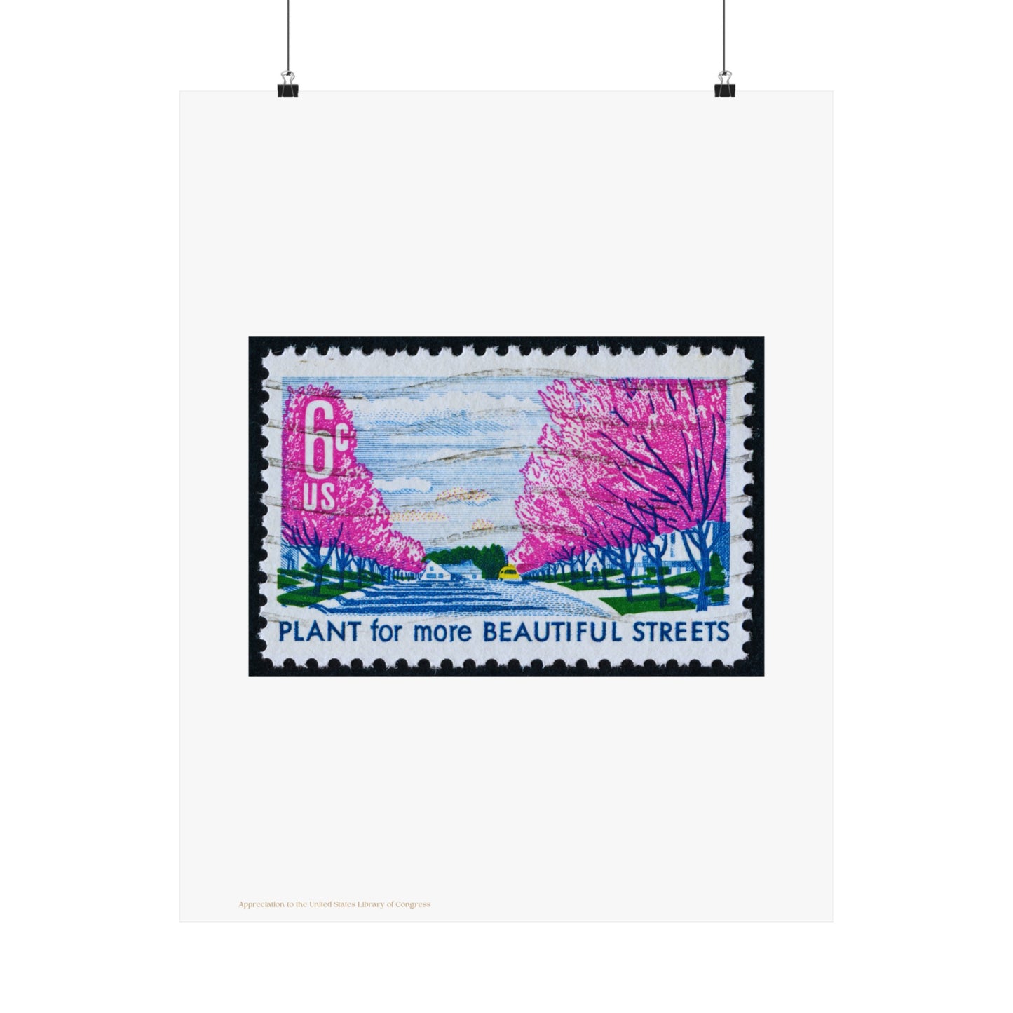 Beautiful Streets Stamp Vertical Poster