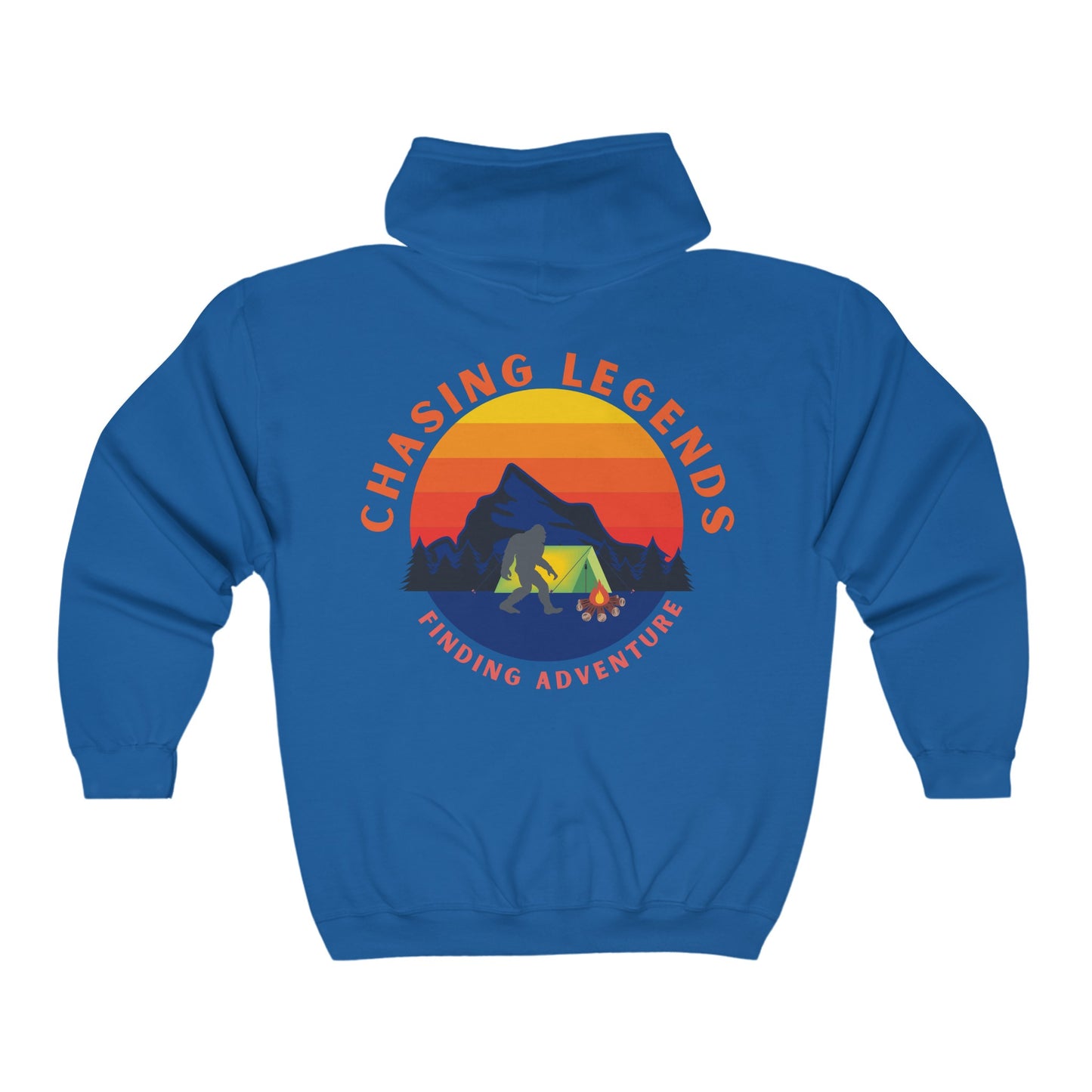 Bigfoot Adventure: Chasing Legends Unisex Heavy Blend™ Full Zip Hooded Sweatshirt EU