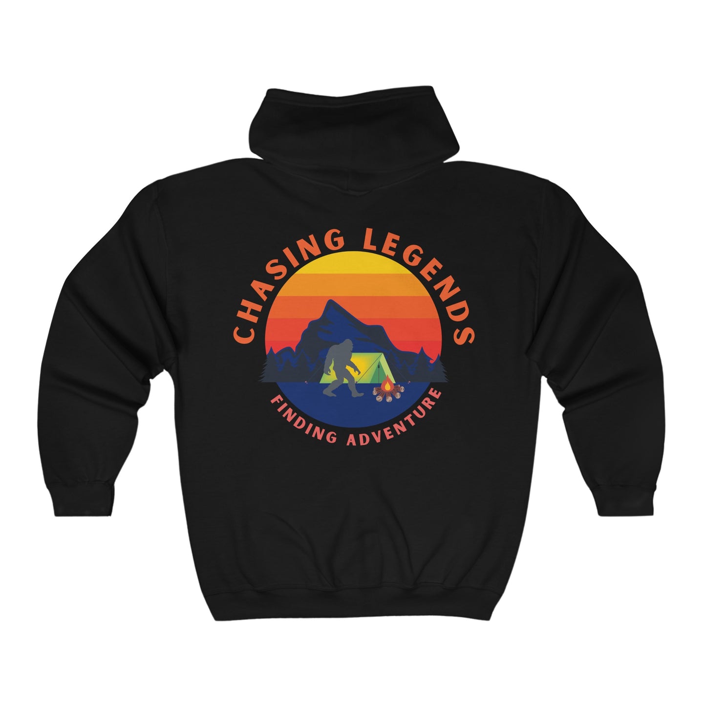 Bigfoot Adventure: Chasing Legends Unisex Heavy Blend™ Full Zip Hooded Sweatshirt EU