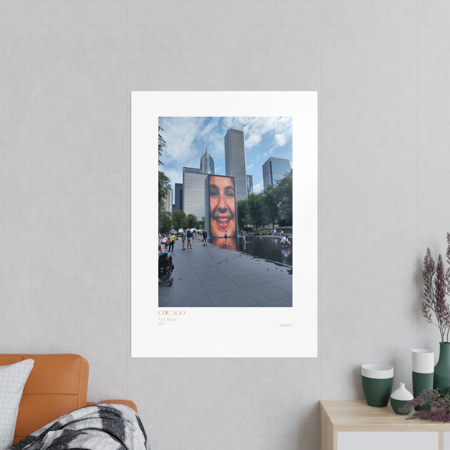 Chicago Two Photograph Vertical Posters EU