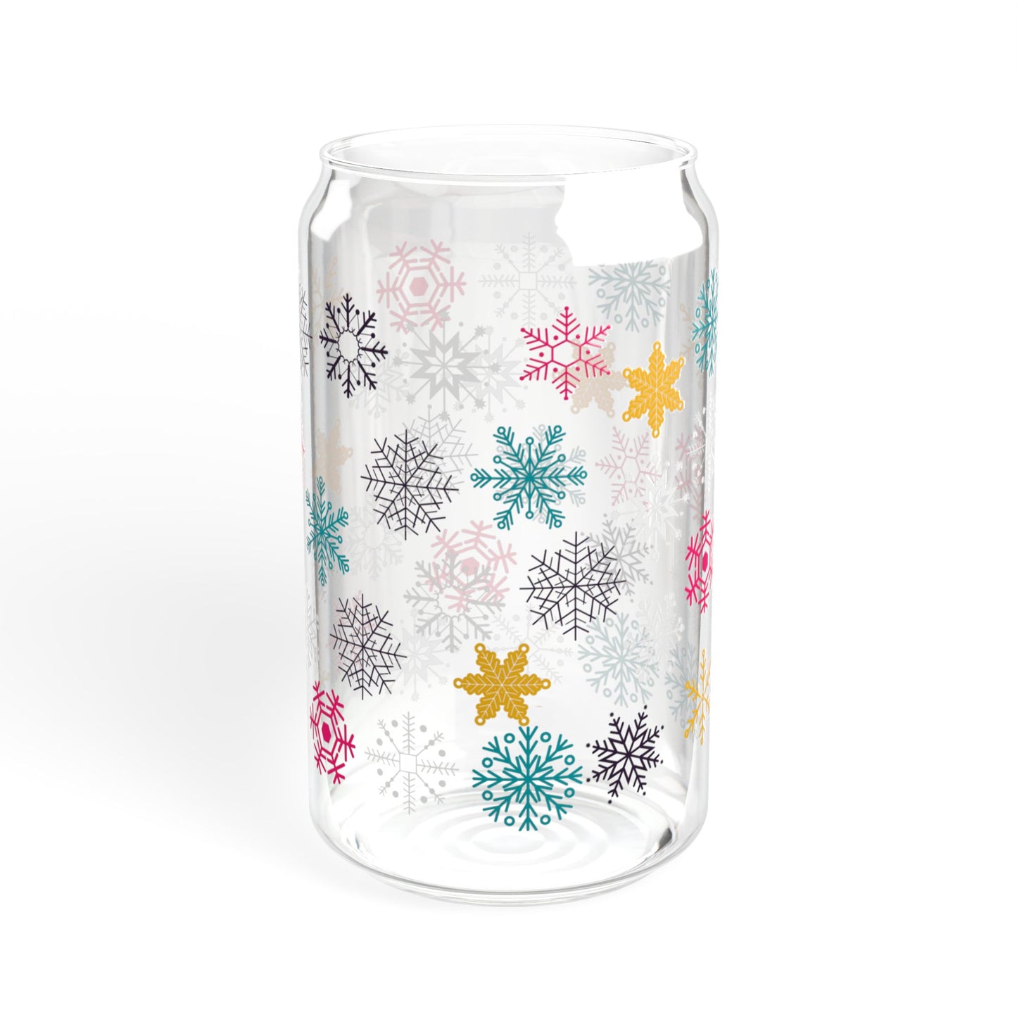 Vaso con sorbete de arcoíris Let it Snow, 16 oz