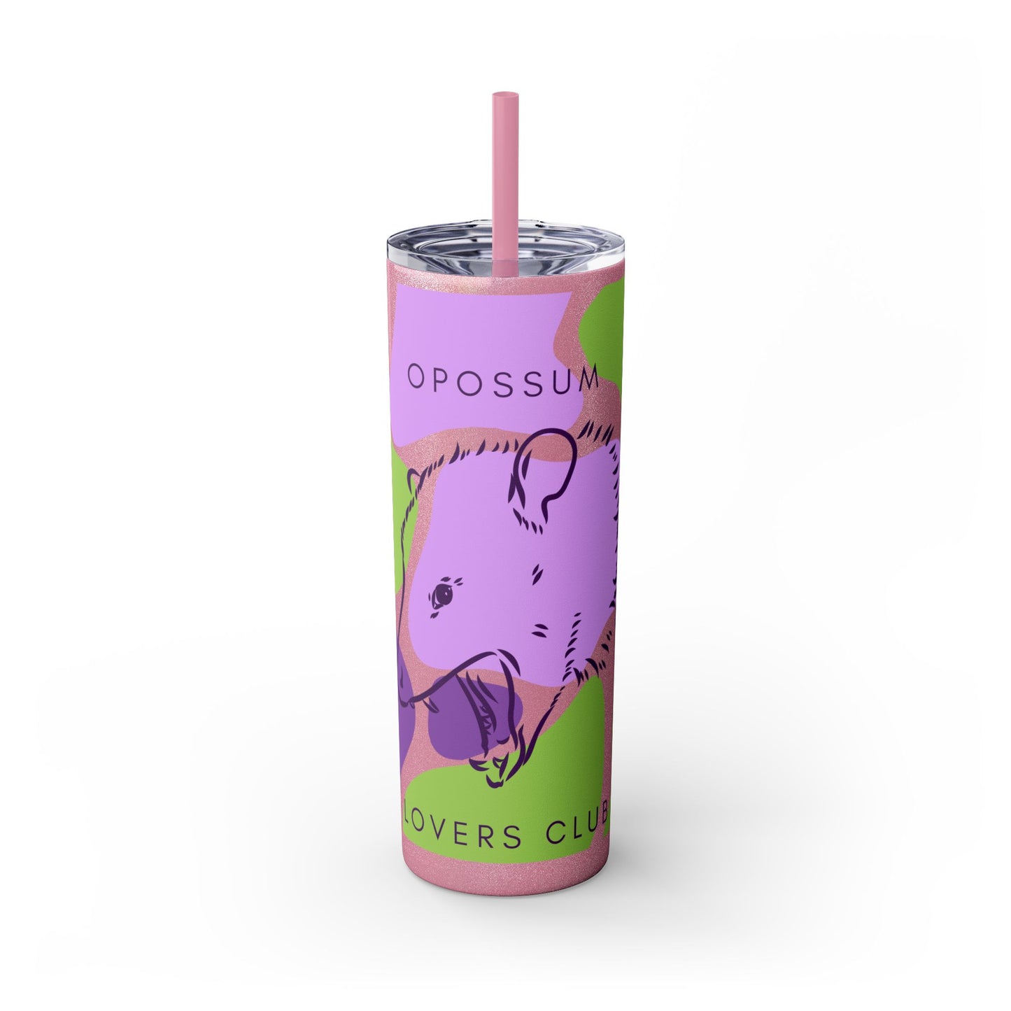 Opossum Club Tumbler with Straw, 20oz